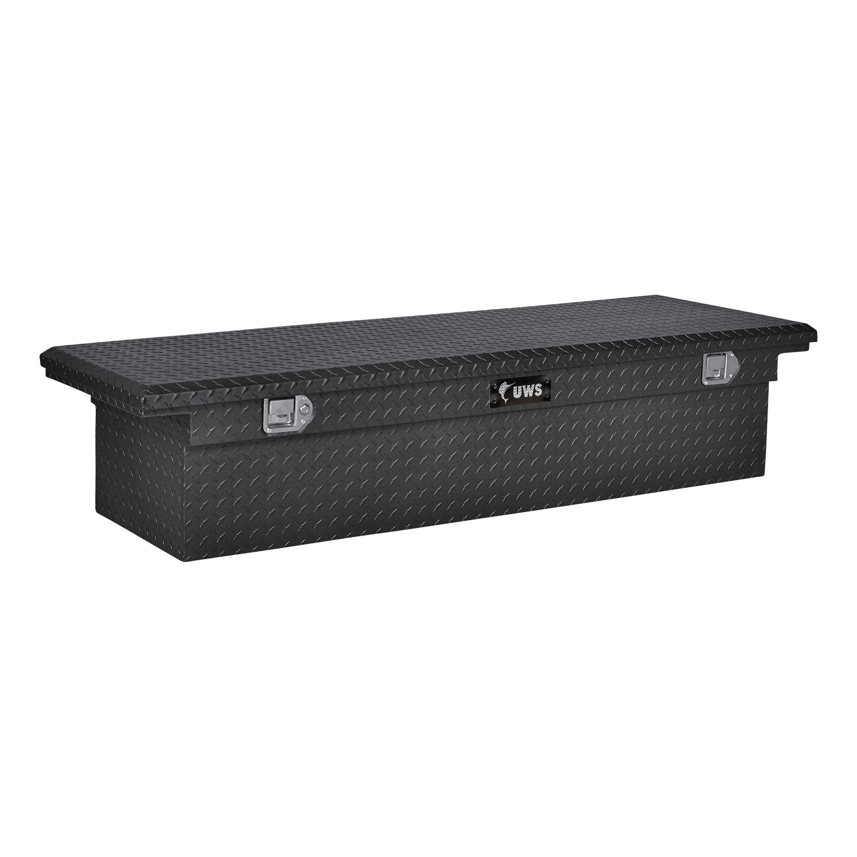 Caja de herramientas de camioneta cruzada de aluminio negro mate de 72.875 pulgadas x 20 pulgadas x 14.75 pulgadas UWS EC10603