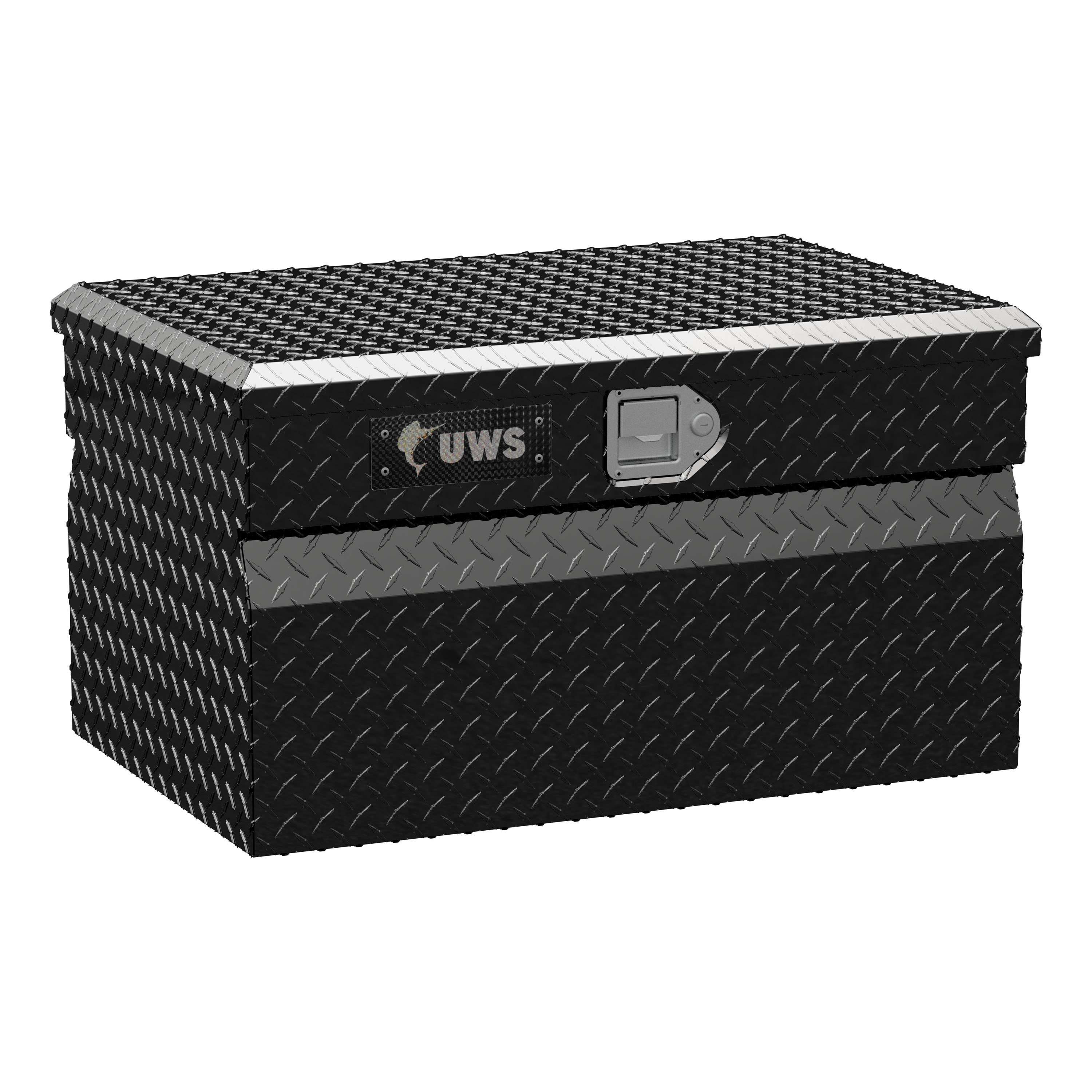 Caja de herramientas para camión tipo cofre de aluminio negro brillante de 30.875 pulgadas x 20.000 pulgadas x 17.187 pulgadas UWS EC20132