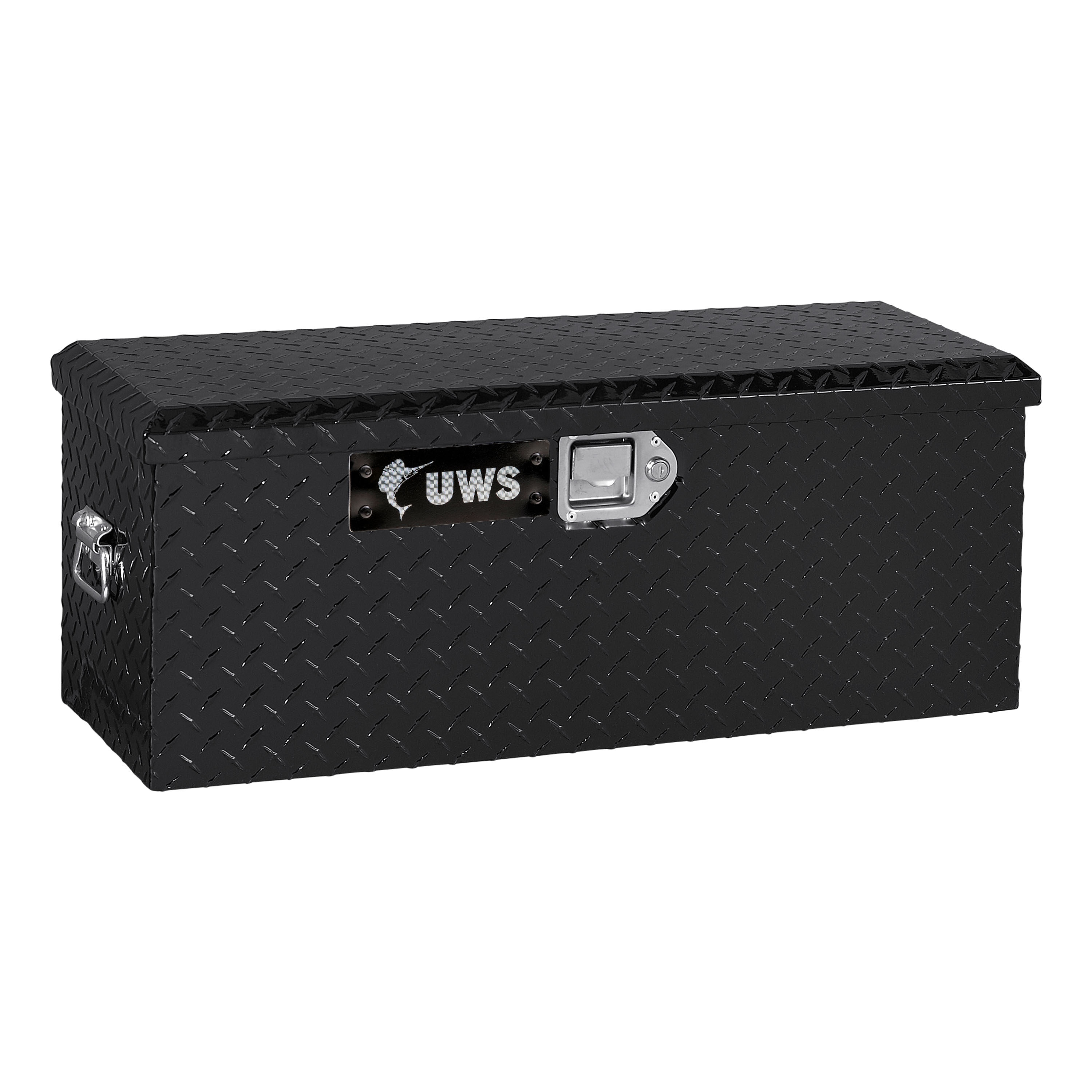 Caja de herramientas para camioneta en aluminio negro brillante de 32.88 pulgadas x 12.75 pulgadas x 13.13 pulgadas UWS EC20012