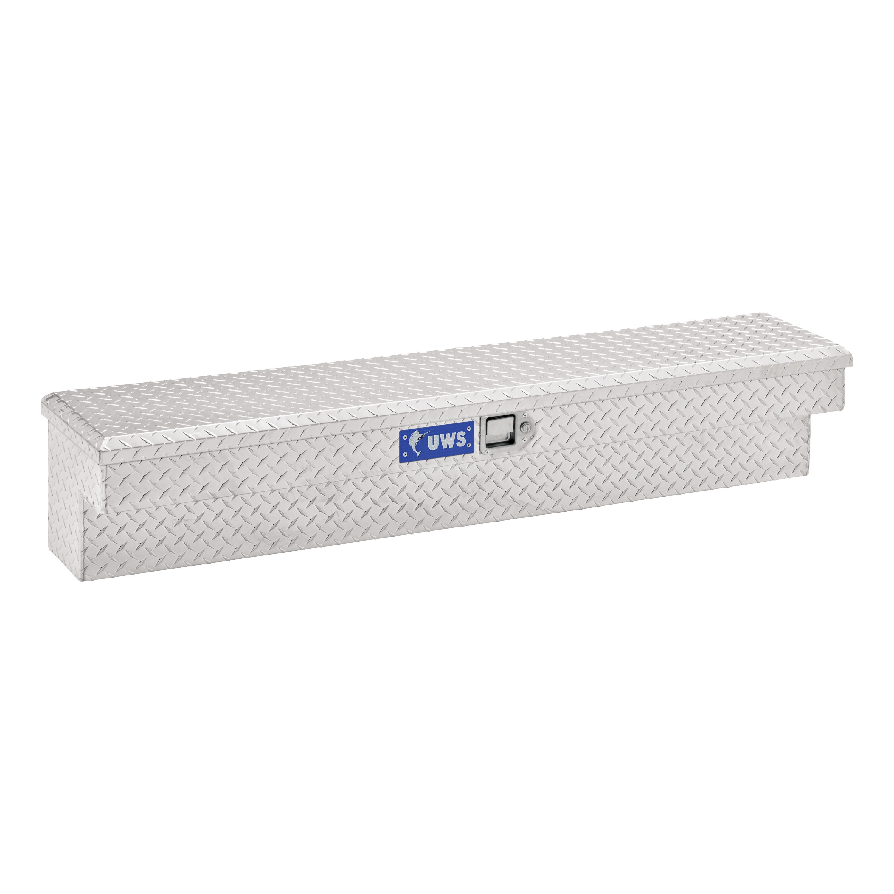 Caja de herramientas lateral para camioneta de aluminio brillante de 60.000 pulgadas x 11.375 pulgadas x 11.000 pulgadas UWS EC30111