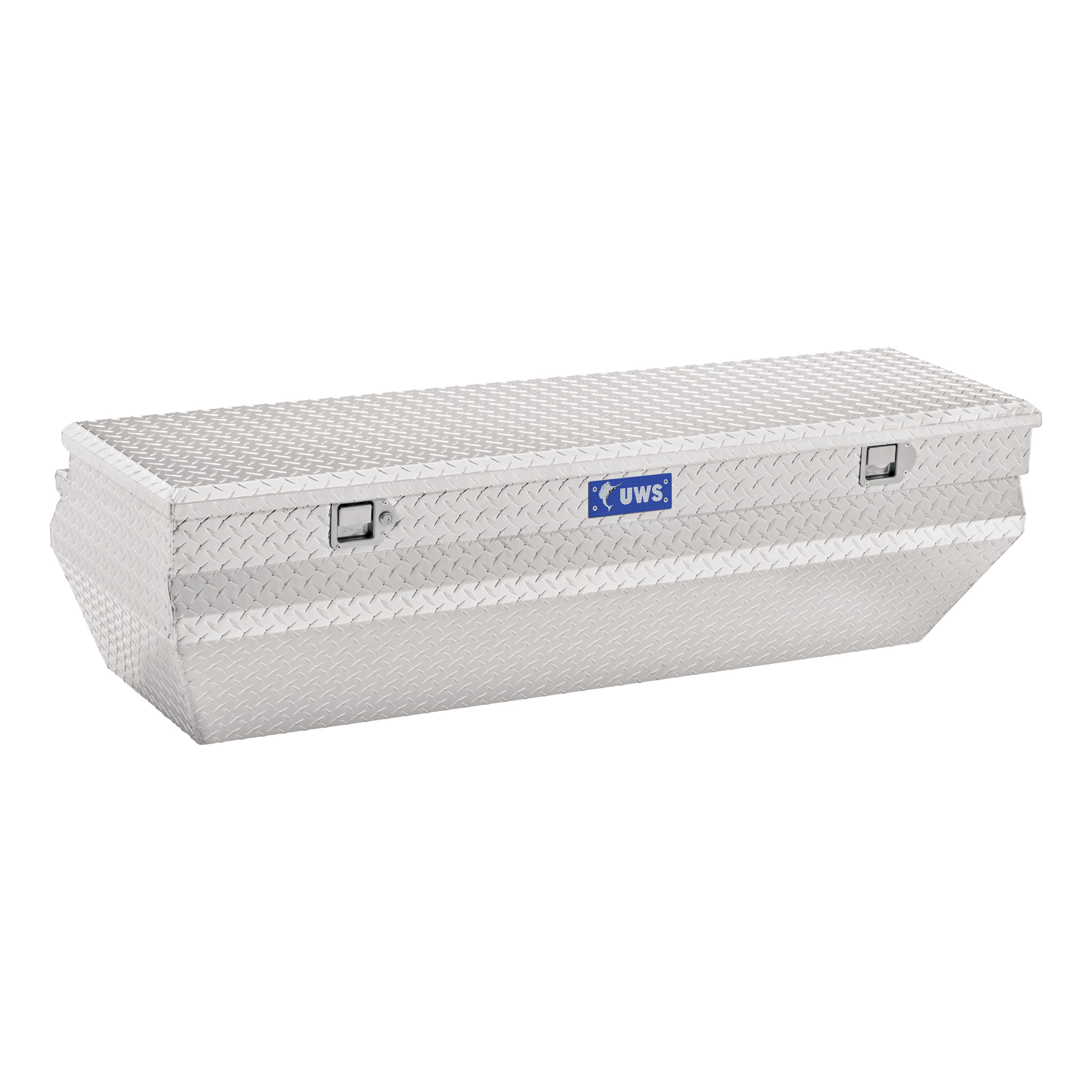 Cofre de herramientas para camioneta de aluminio brillante de 62.875 pulg. x 21.375 pulg. x 18.500 pulg. UWS EC20371