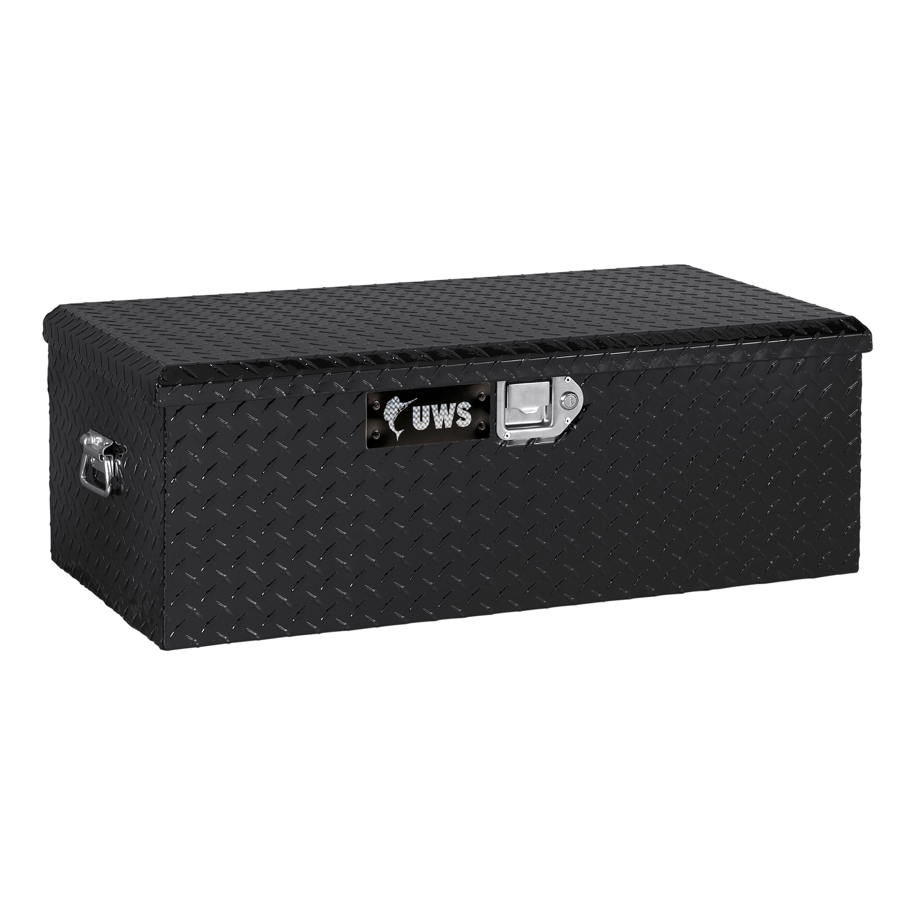 Cofre de herramientas para camioneta en aluminio negro brillante de 35.875 pulgadas x 20.000 pulgadas x 13.125 pulgadas (EC20072)