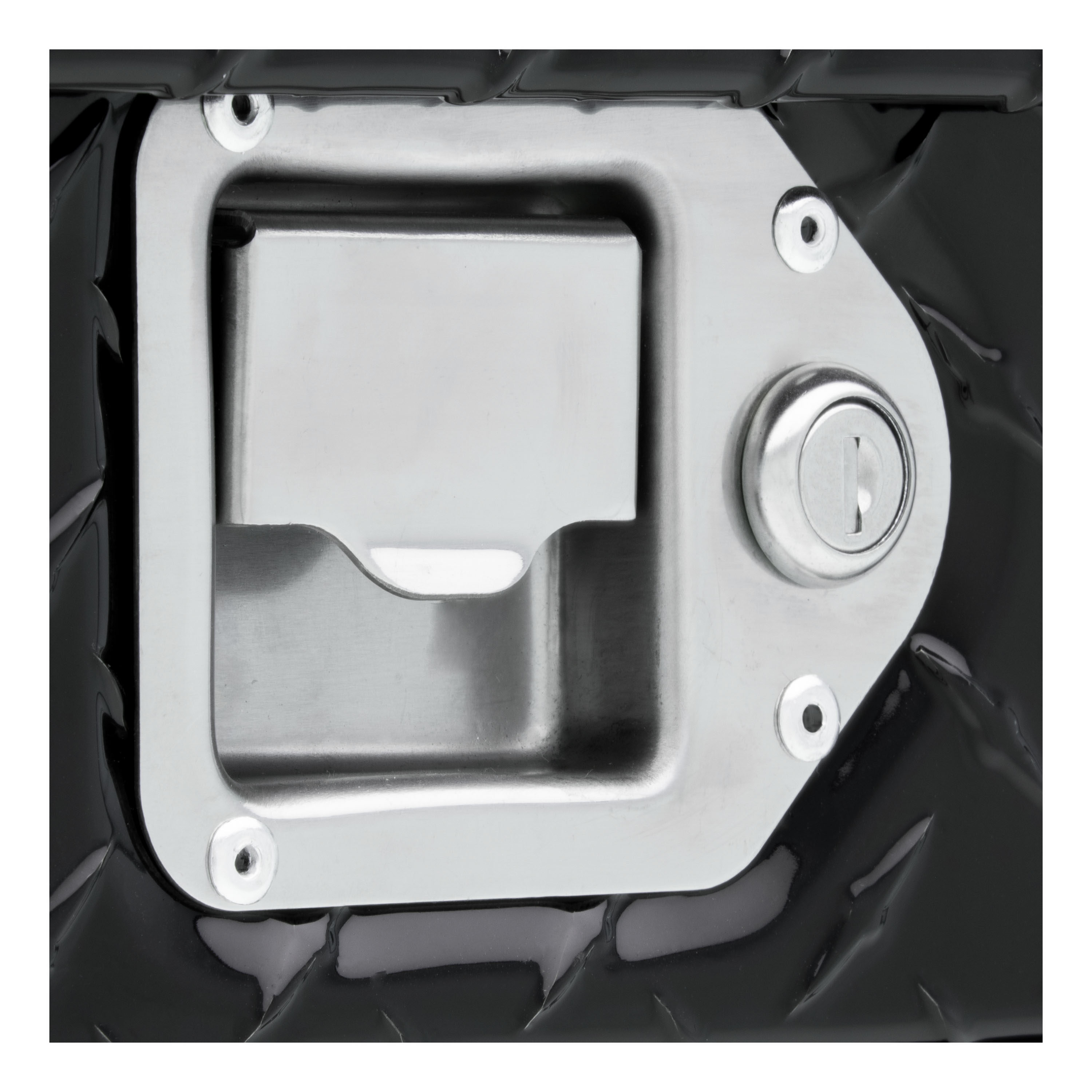 Cofre de herramientas para camioneta en aluminio negro brillante de 35.875 pulgadas x 20.000 pulgadas x 13.125 pulgadas (EC20072)