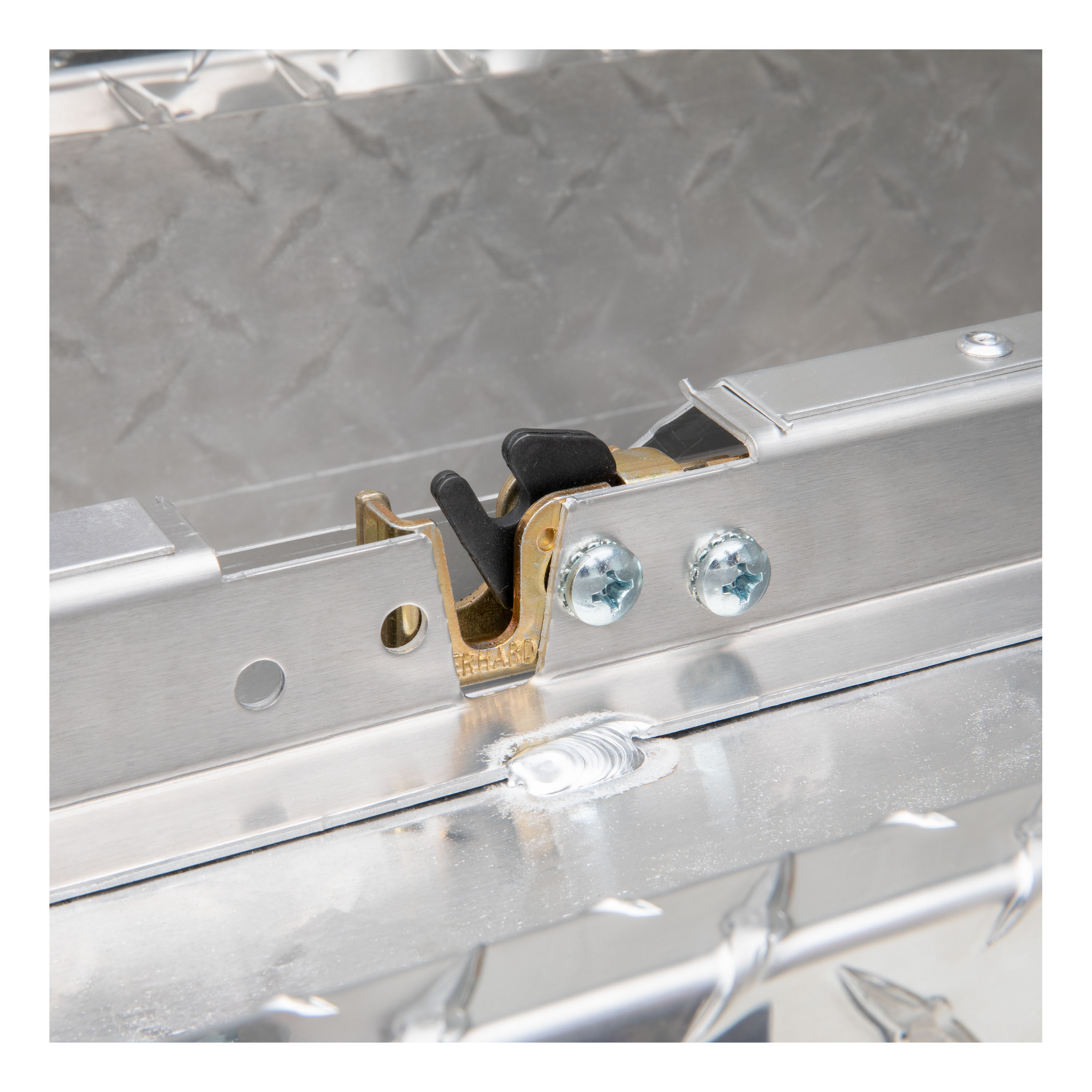 Caja de herramientas para camioneta de aluminio brillante de montaje lateral de aluminio UWS 48.875 pulg. x 14.750 pulg. x 11.750 pulg. EC30201