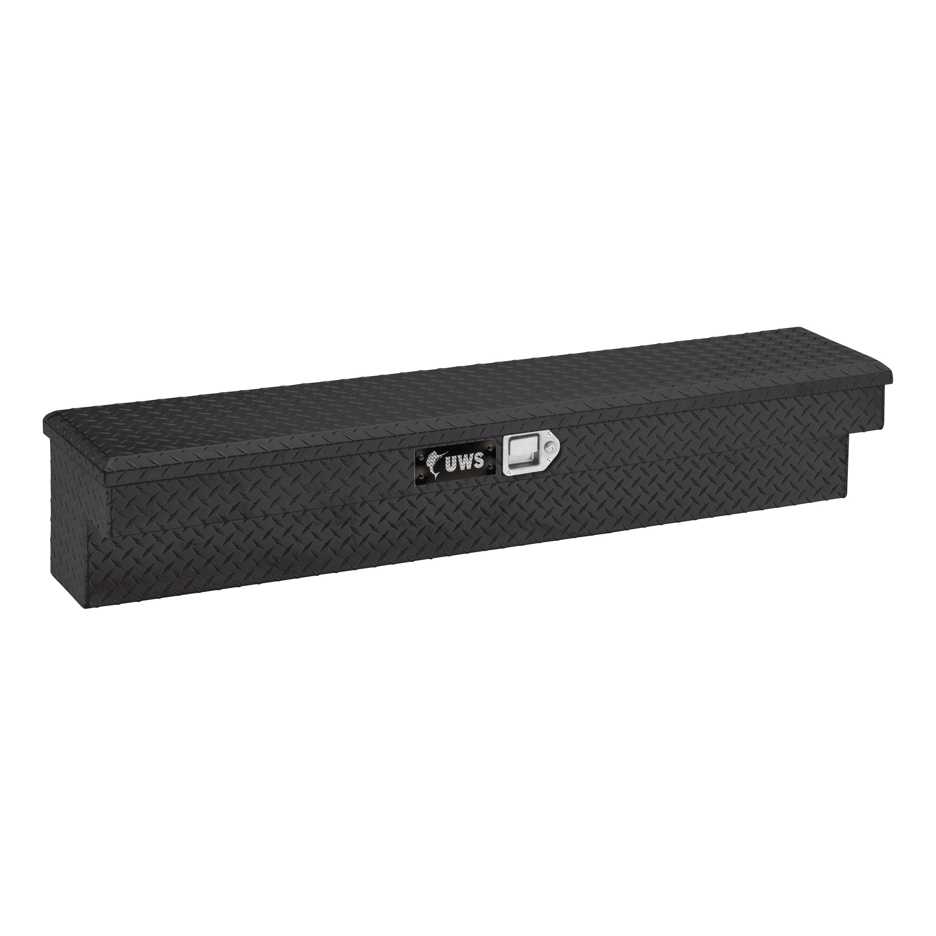Caja de herramientas lateral para camioneta de aluminio negro brillante UWS 48.000 pulg. x 11.375 pulg. x 11.000 pulg. EC30102