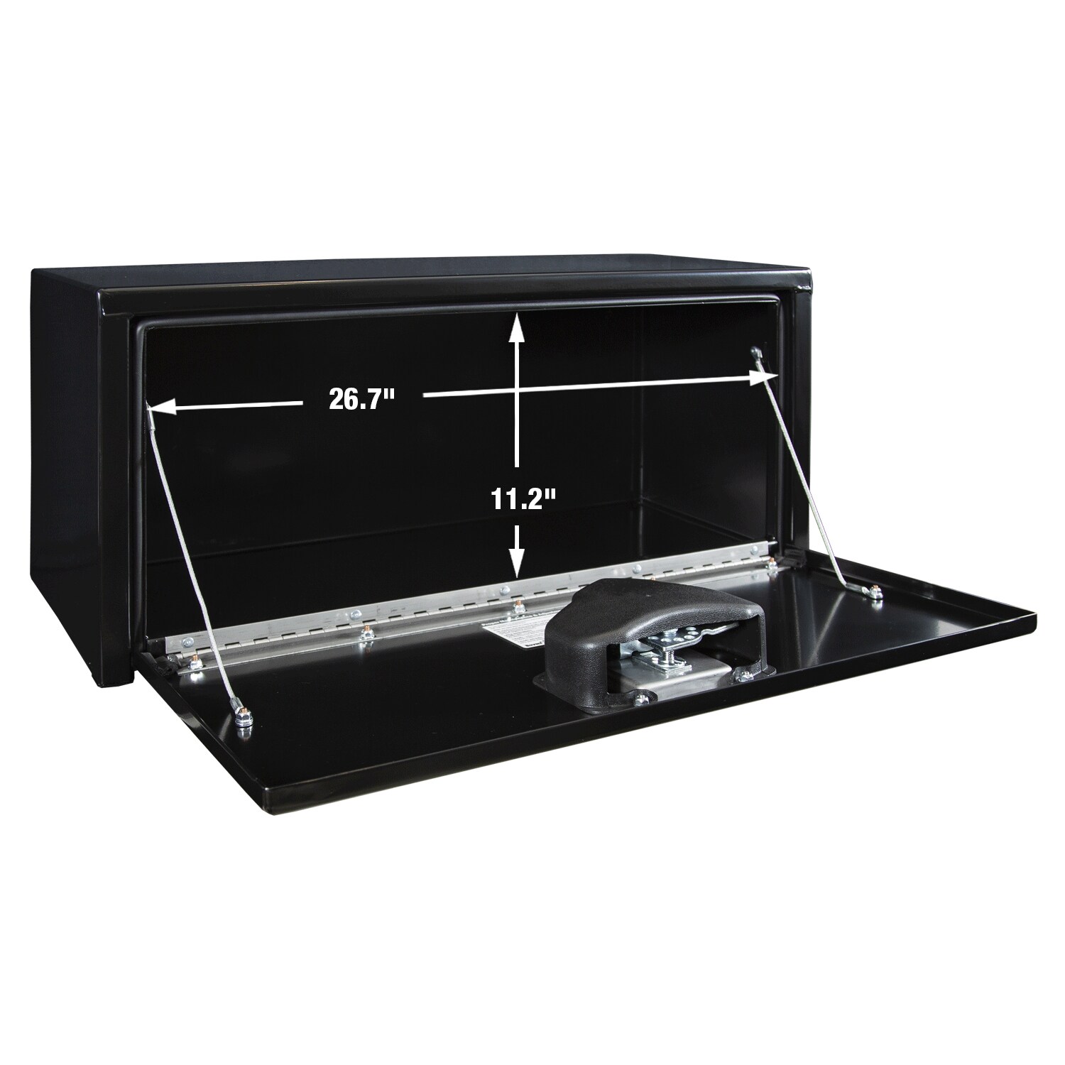 Caja de herramientas para camión de acero negro de 30 pulgadas x 12 pulgadas x 14 pulgadas de la marca Buyers Products