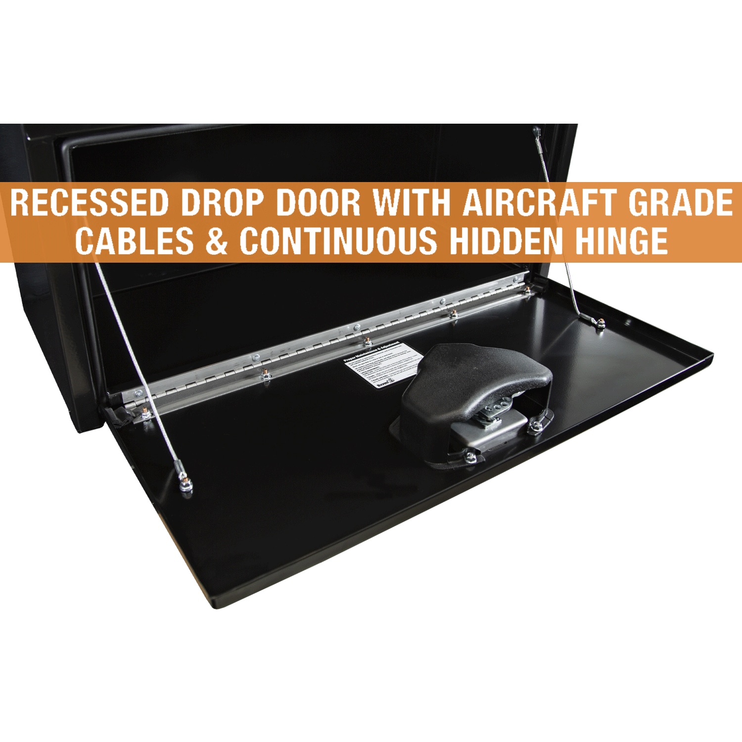 Caja de herramientas para camión de acero negro de 30 pulgadas x 12 pulgadas x 14 pulgadas de la marca Buyers Products