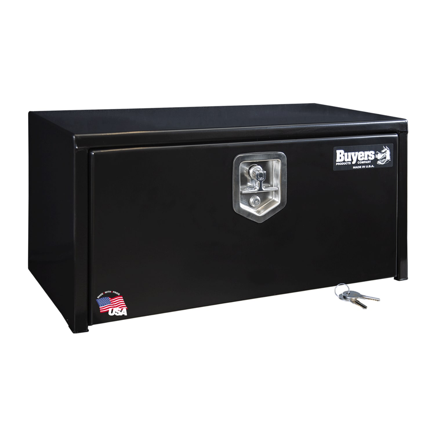 Caja de herramientas para camión de acero negro de 30 pulgadas x 12 pulgadas x 14 pulgadas de la marca Buyers Products