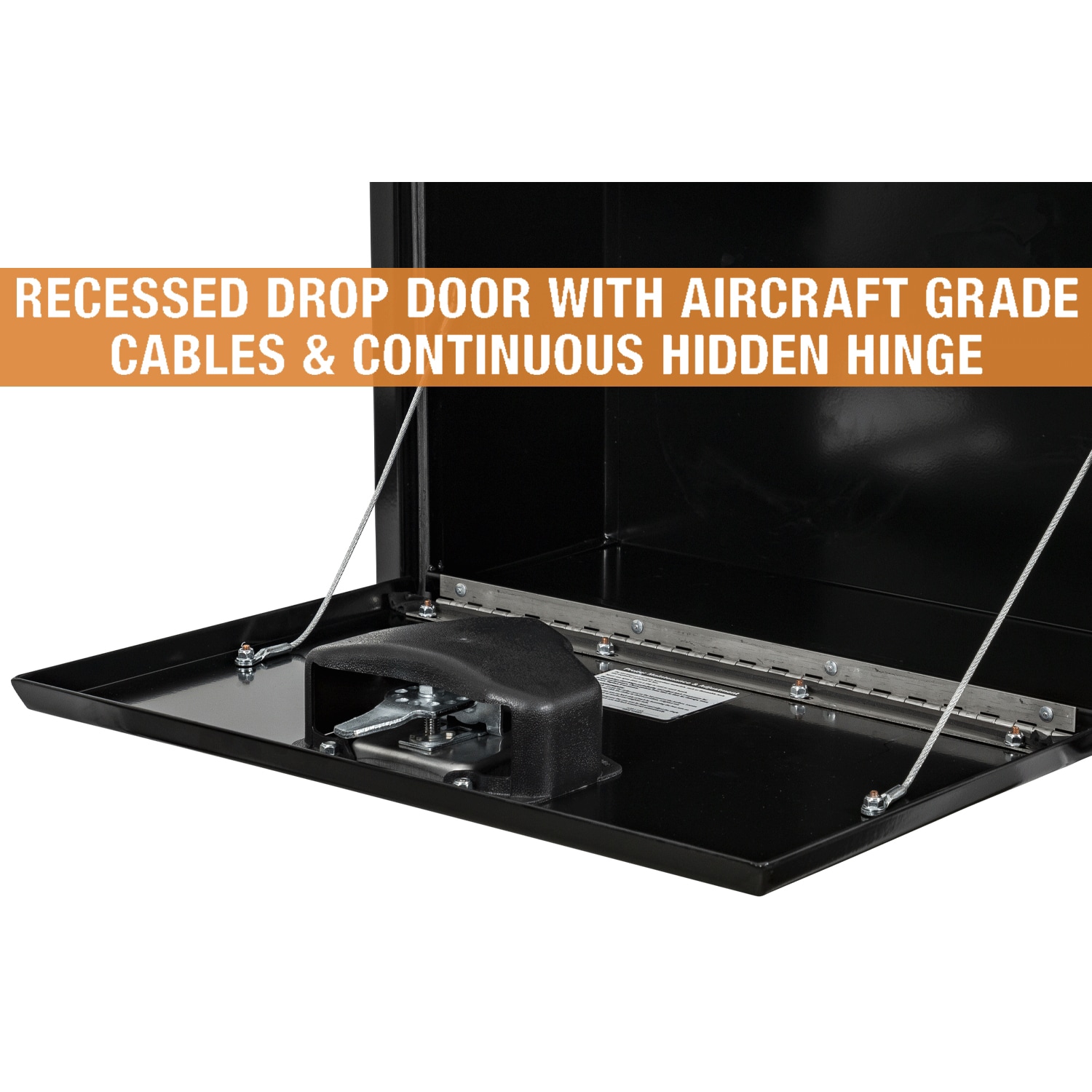 Caja de herramientas para camión subterráneo de acero negro de 24 pulgadas x 13 pulgadas x 15 pulgadas de Buyers Products