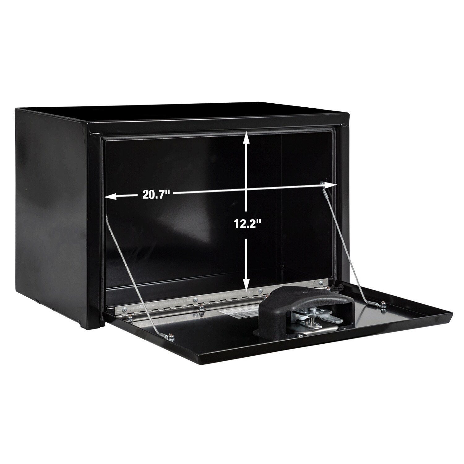 Caja de herramientas para camión subterráneo de acero negro de 24 pulgadas x 13 pulgadas x 15 pulgadas de Buyers Products