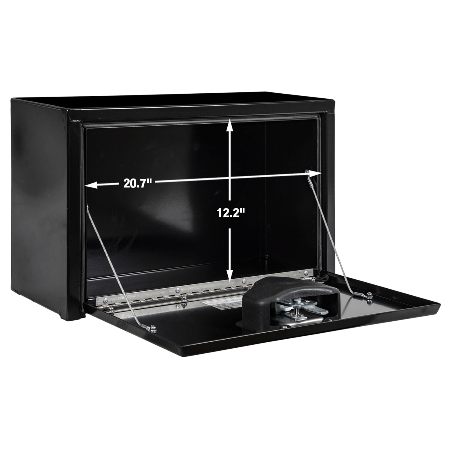 Caja de herramientas negra de acero para camión bajo del cuerpo de 24 pulgadas x 10 pulgadas x 15 pulgadas de Buyers Products