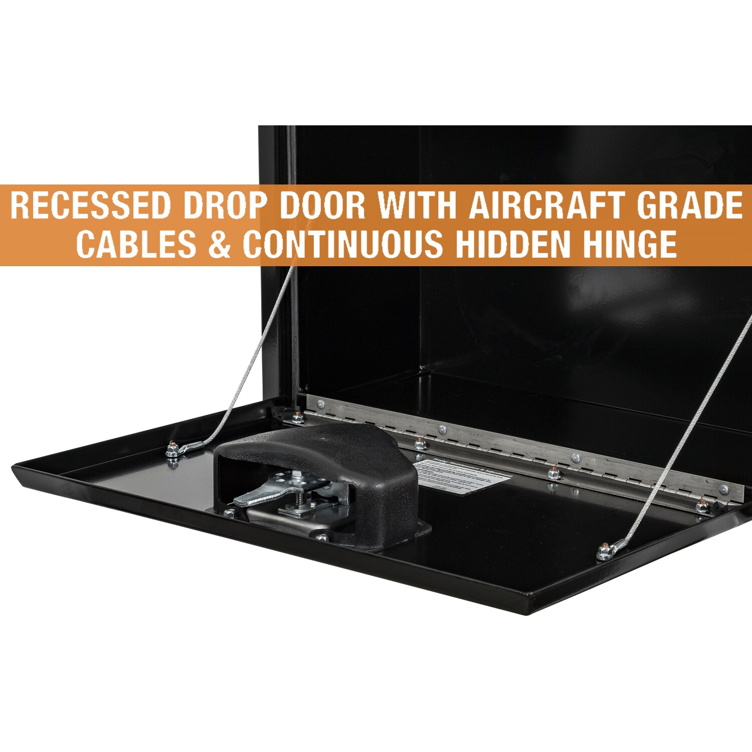 Caja de herramientas negra de acero para camión bajo del cuerpo de 24 pulgadas x 10 pulgadas x 15 pulgadas de Buyers Products