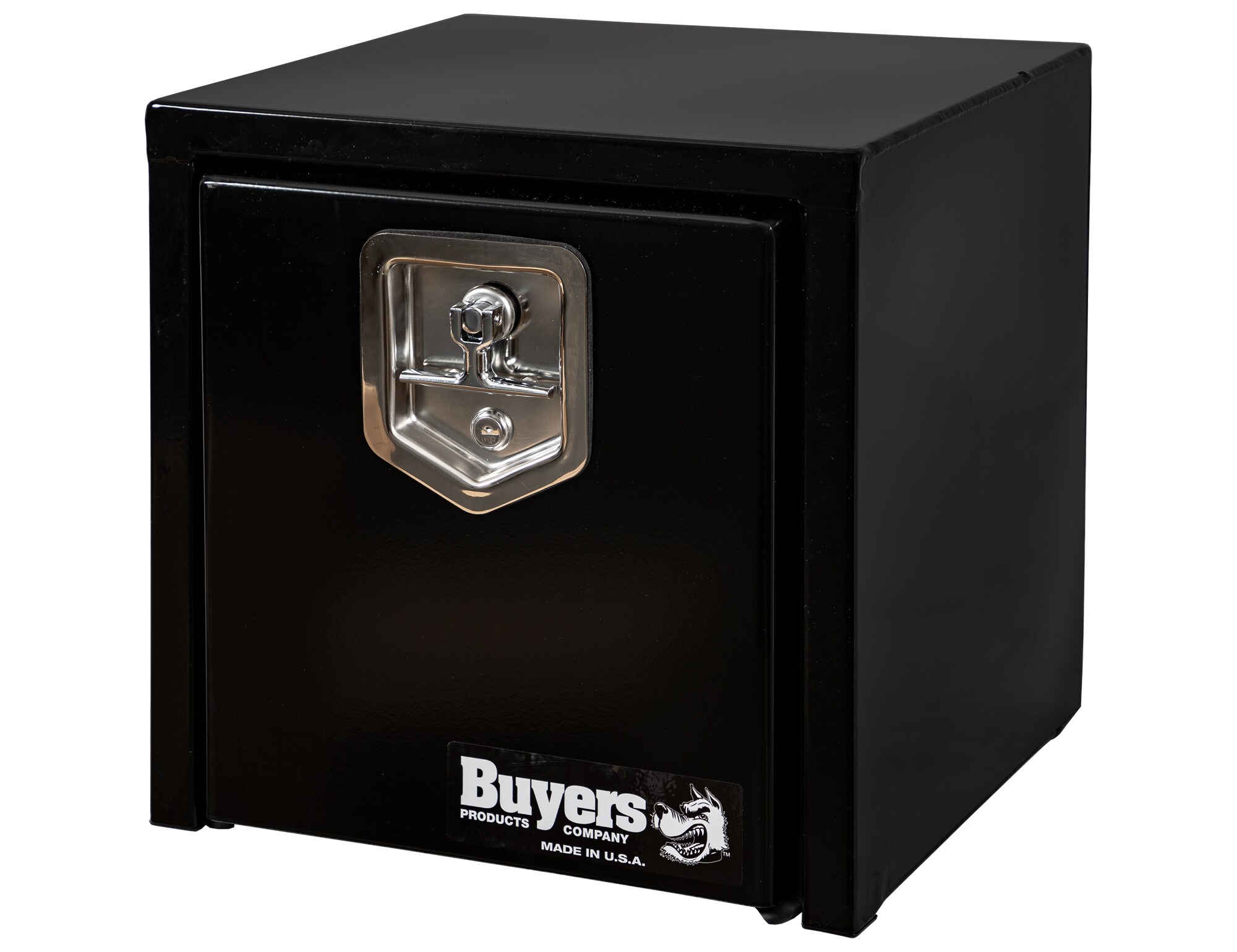 Caja de herramientas para camión de acero negro debajo del cuerpo de 15 pulgadas x 13 pulgadas x 15 pulgadas de Buyers Products