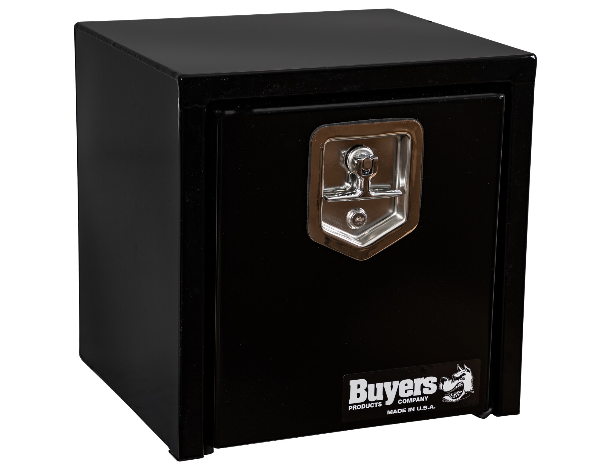 Caja de herramientas para camión de acero negro debajo del cuerpo de 15 pulgadas x 13 pulgadas x 15 pulgadas de Buyers Products
