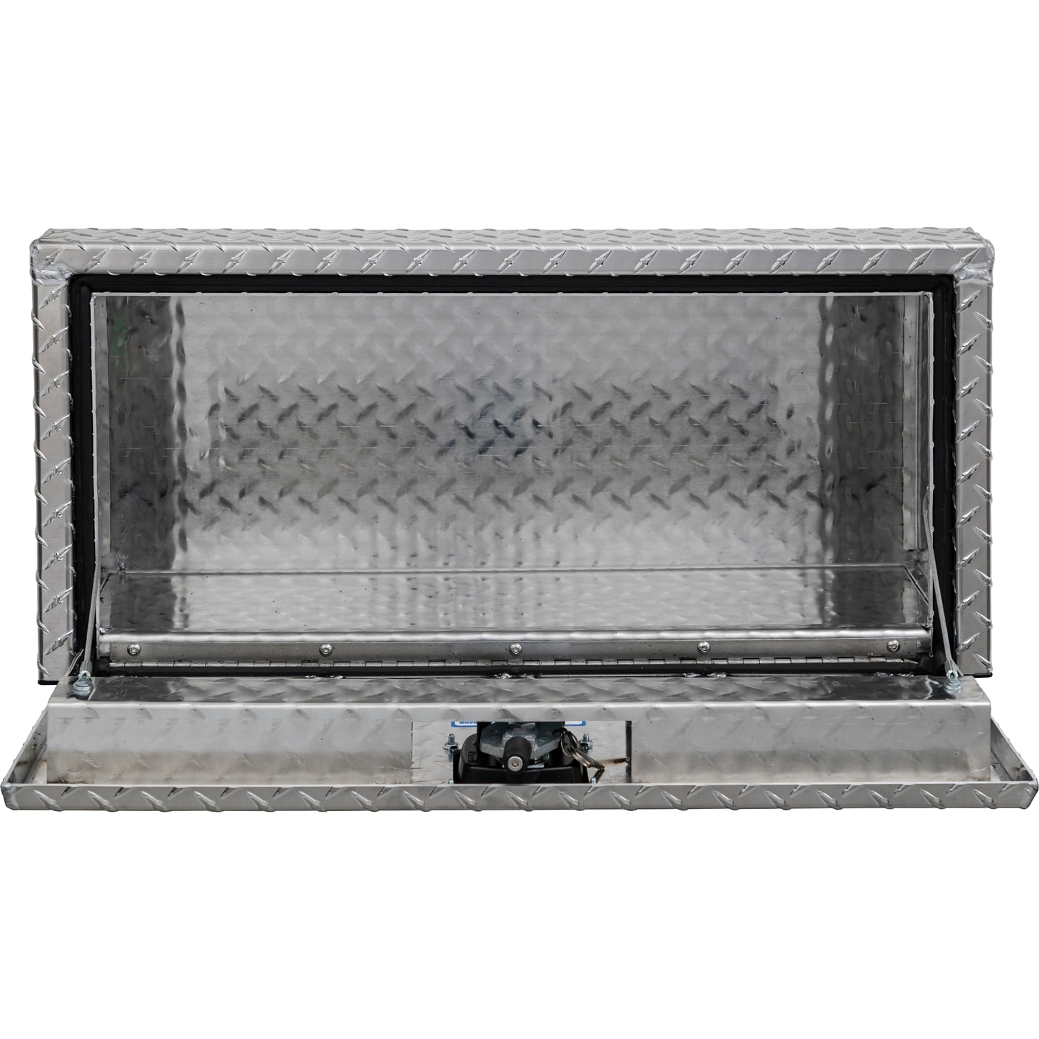 Caja de herramientas para camión de bajo carrocería de aluminio con patrón de diamante de 18 pulgadas x 12 pulgadas x 14 pulgadas de Buyers Products