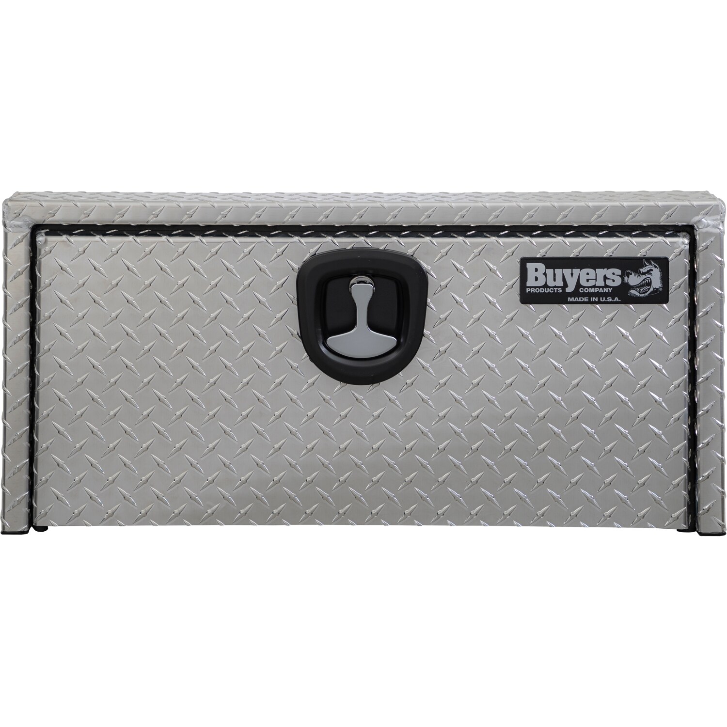 Caja de herramientas para camión de bajo carrocería de aluminio con patrón de diamante de 18 pulgadas x 12 pulgadas x 14 pulgadas de Buyers Products