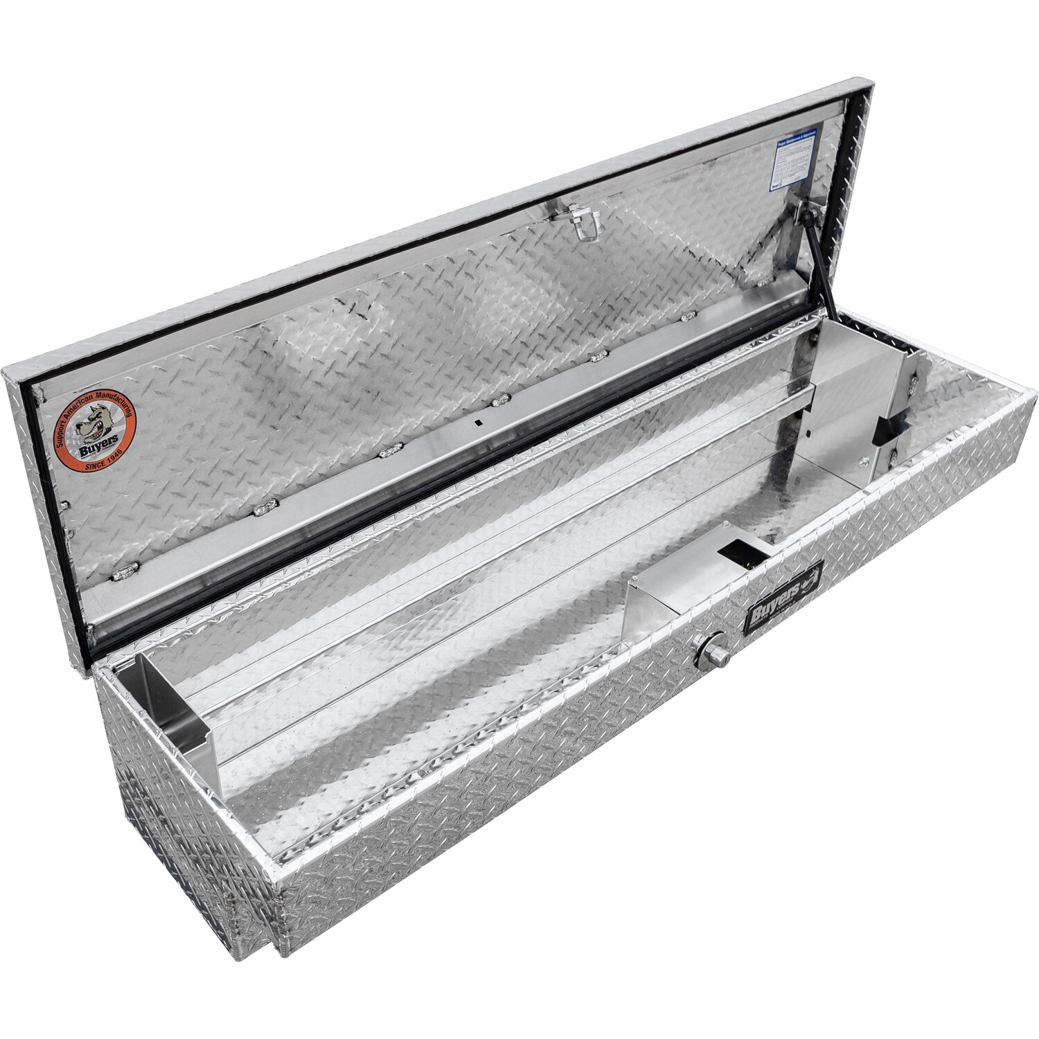 Caja de herramientas para camioneta montada en el lateral de aluminio con patrón en diamante de 70 pulgadas x 16 pulgadas x 13 pulgadas 1713030