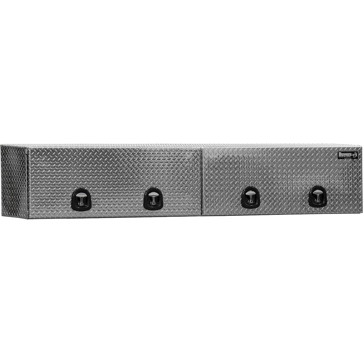 Caja de herramientas para camión de montaje superior de aluminio con diseño de diamante de 96 pulgadas x 13 pulgadas x 16 pulgadas de Buyers Products