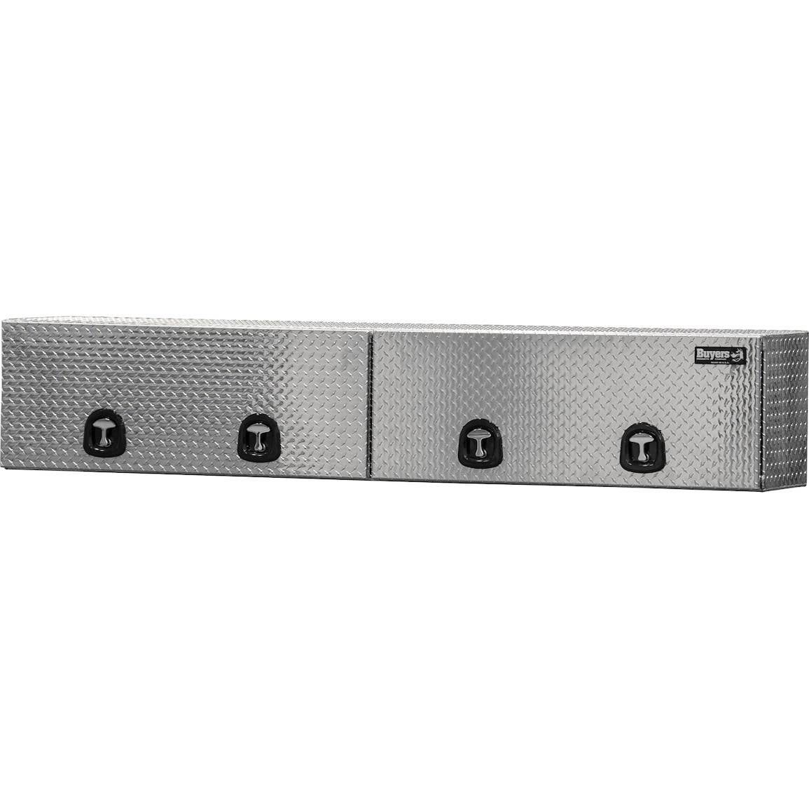 Caja de herramientas para camión de montaje superior de aluminio con diseño de diamante de 96 pulgadas x 13 pulgadas x 16 pulgadas de Buyers Products
