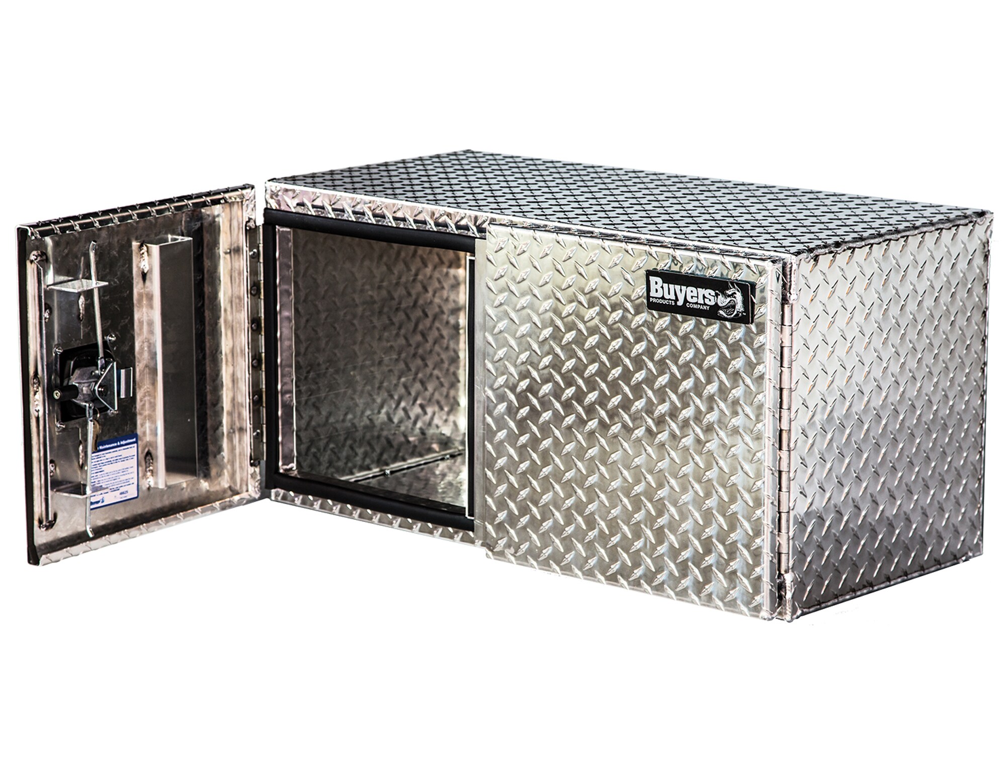Caja de herramientas para camión de aluminio con revestimiento de diamante de 60 pulgadas x 24 pulgadas x 24 pulgadas de Buyers Products 1702250