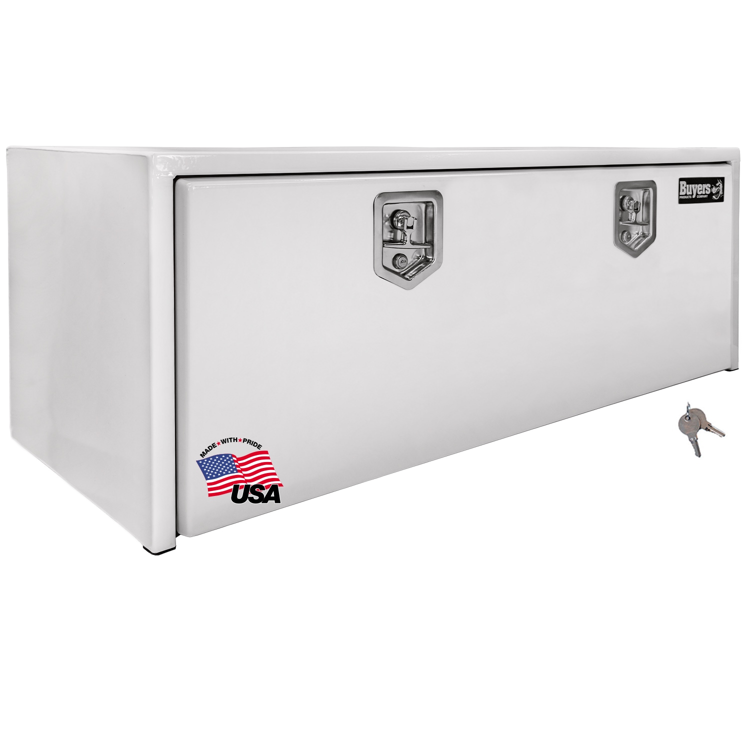 Caja de herramientas para camión debajo del cuerpo de acero blanco de 48 pulgadas x 24 pulgadas x 24 pulgadas de Buyers Products