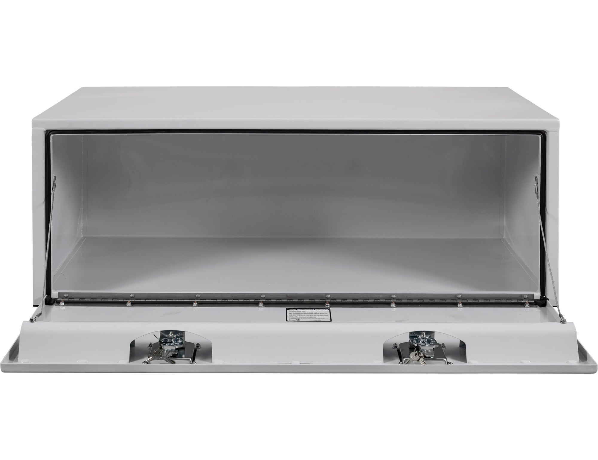 Caja de herramientas para camión debajo del cuerpo de acero blanco de 48 pulgadas x 24 pulgadas x 24 pulgadas de Buyers Products