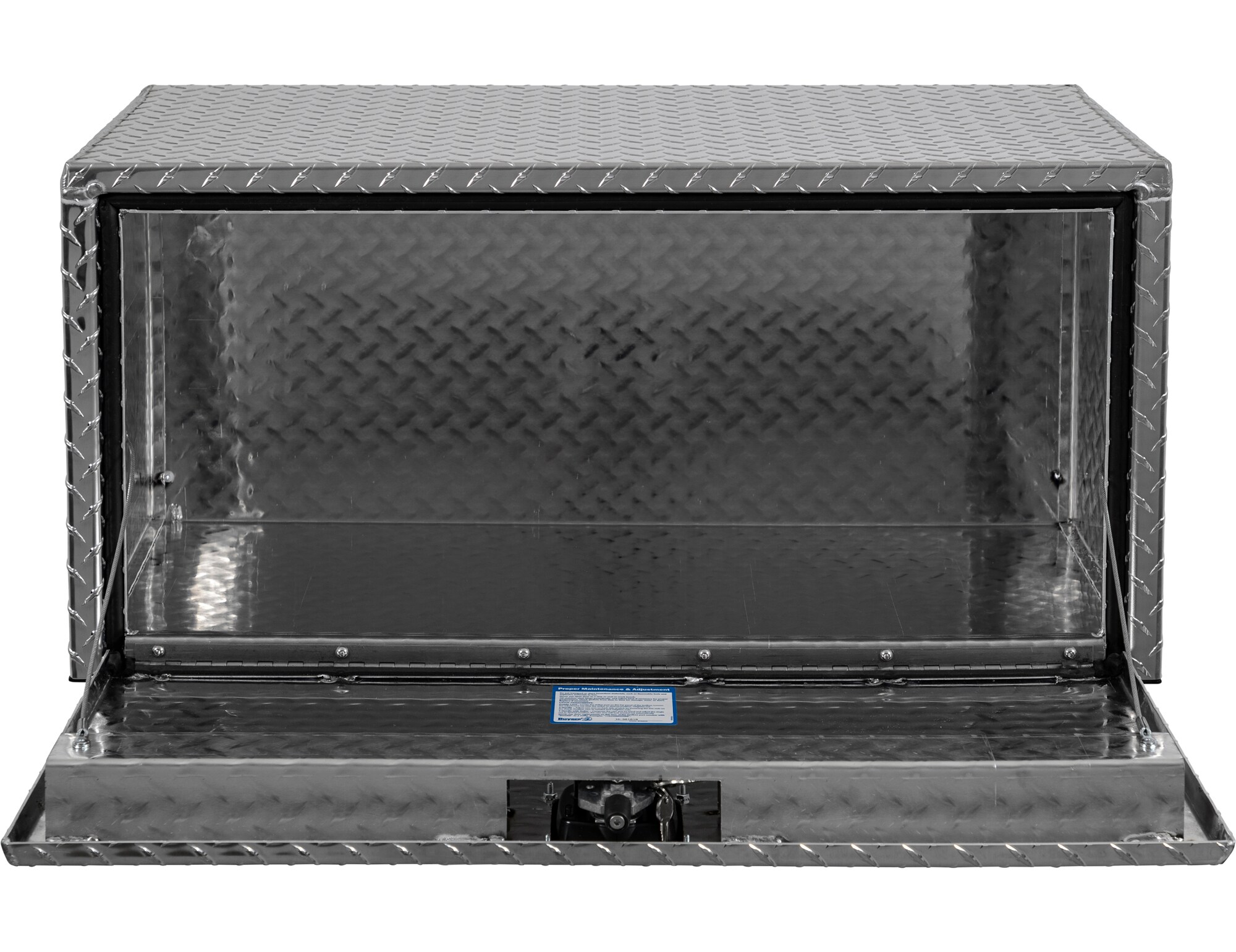 Caja de herramientas para camión bajo de aluminio con relieve de diamante de 30 pulgadas x 12 pulgadas x 14 pulgadas de Buyers Products
