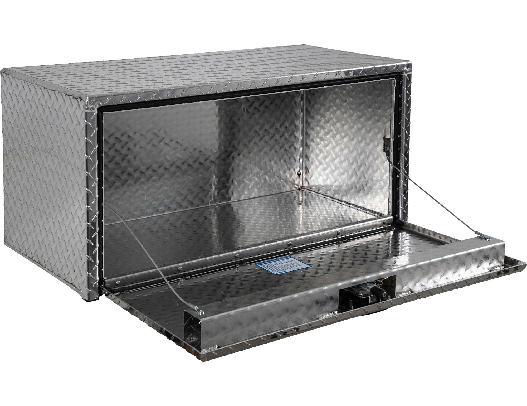 Caja de herramientas para camión bajo de aluminio con relieve de diamante de 30 pulgadas x 12 pulgadas x 14 pulgadas de Buyers Products