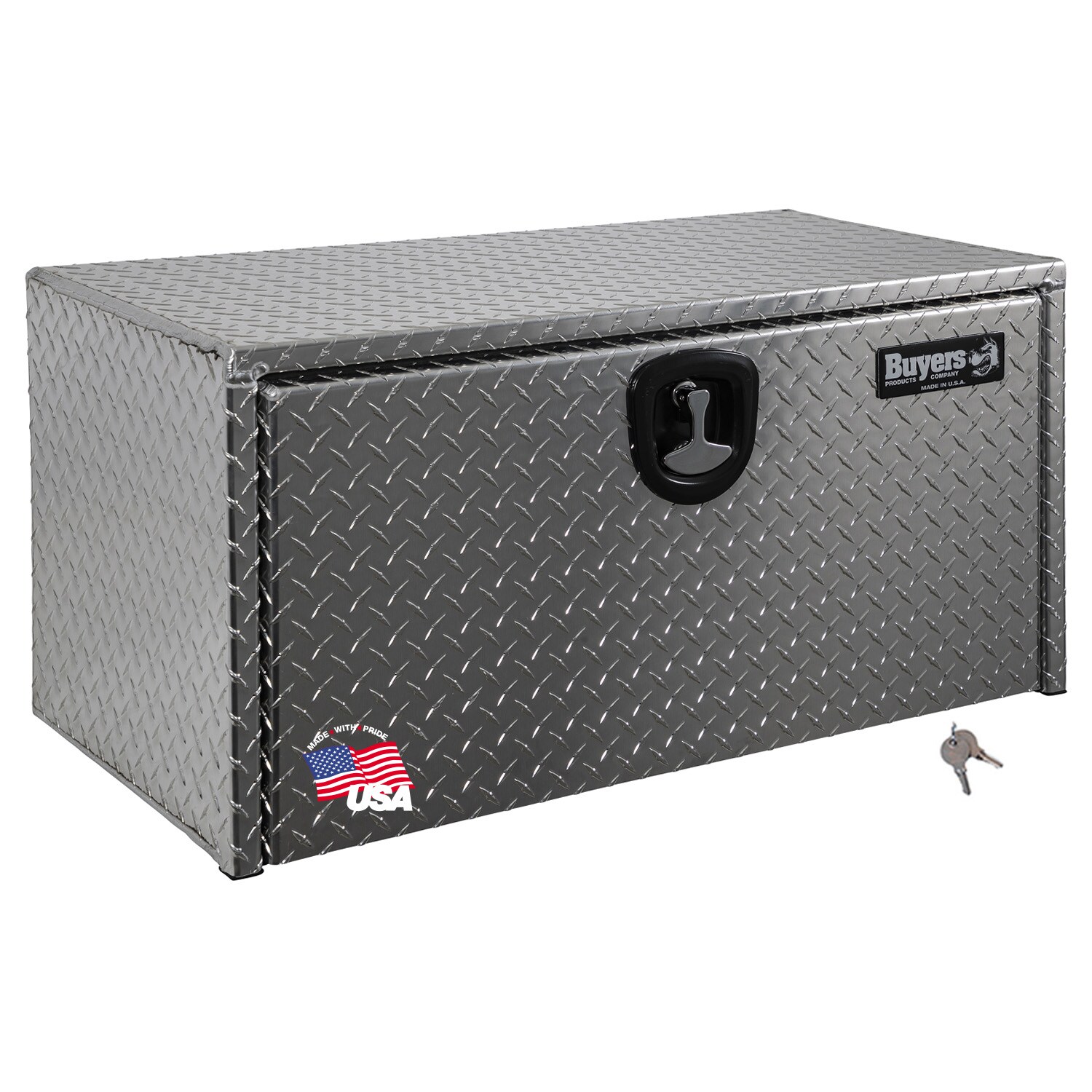 Caja de herramientas para camión bajo de aluminio con relieve de diamante de 30 pulgadas x 12 pulgadas x 14 pulgadas de Buyers Products