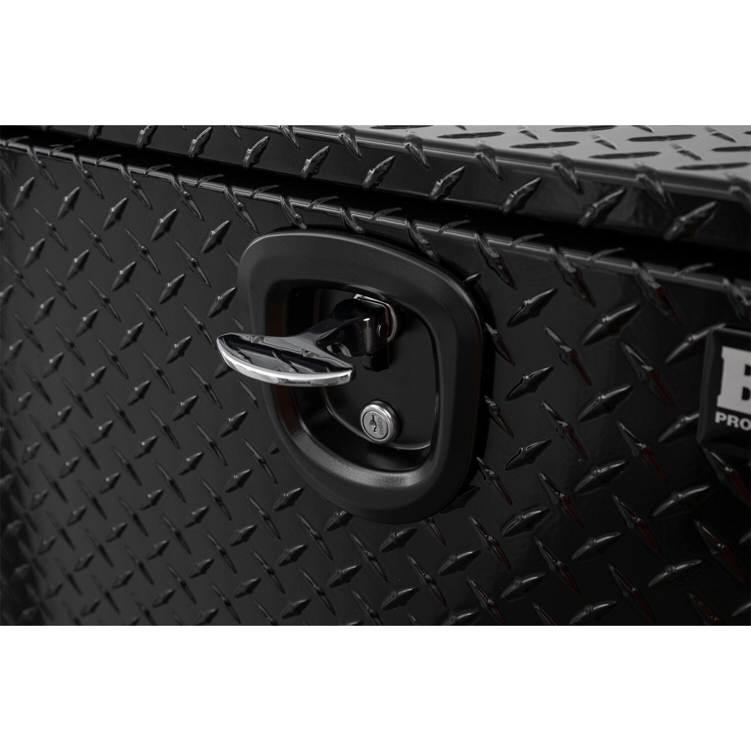 Caja de herramientas para camión de aluminio con diseño de diamante negro de 31 pulgadas x 14.5 pulgadas x 12.5 pulgadas de Buyers Products
