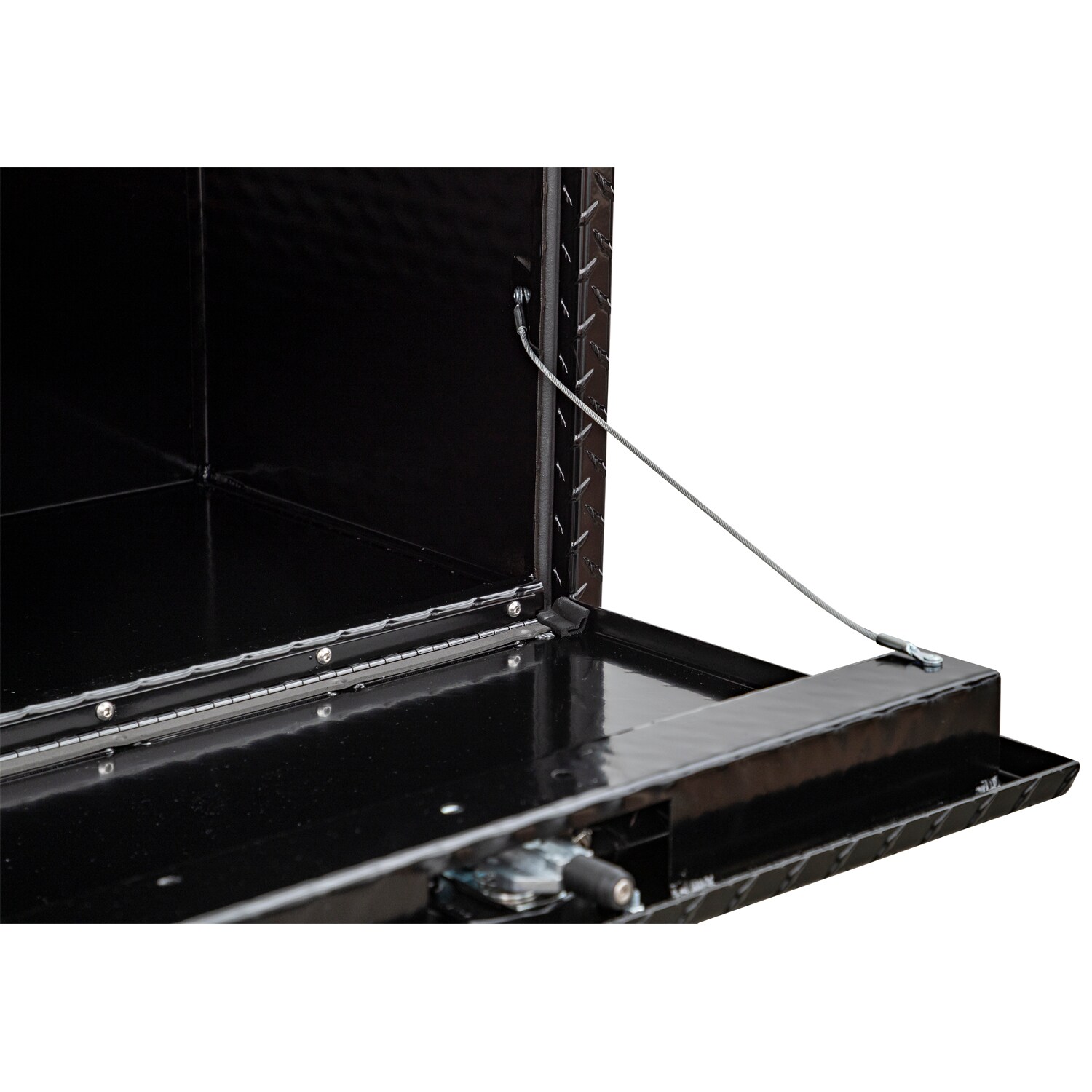 Caja de herramientas para camión de aluminio con diseño de diamante negro de 31 pulgadas x 14.5 pulgadas x 12.5 pulgadas de Buyers Products
