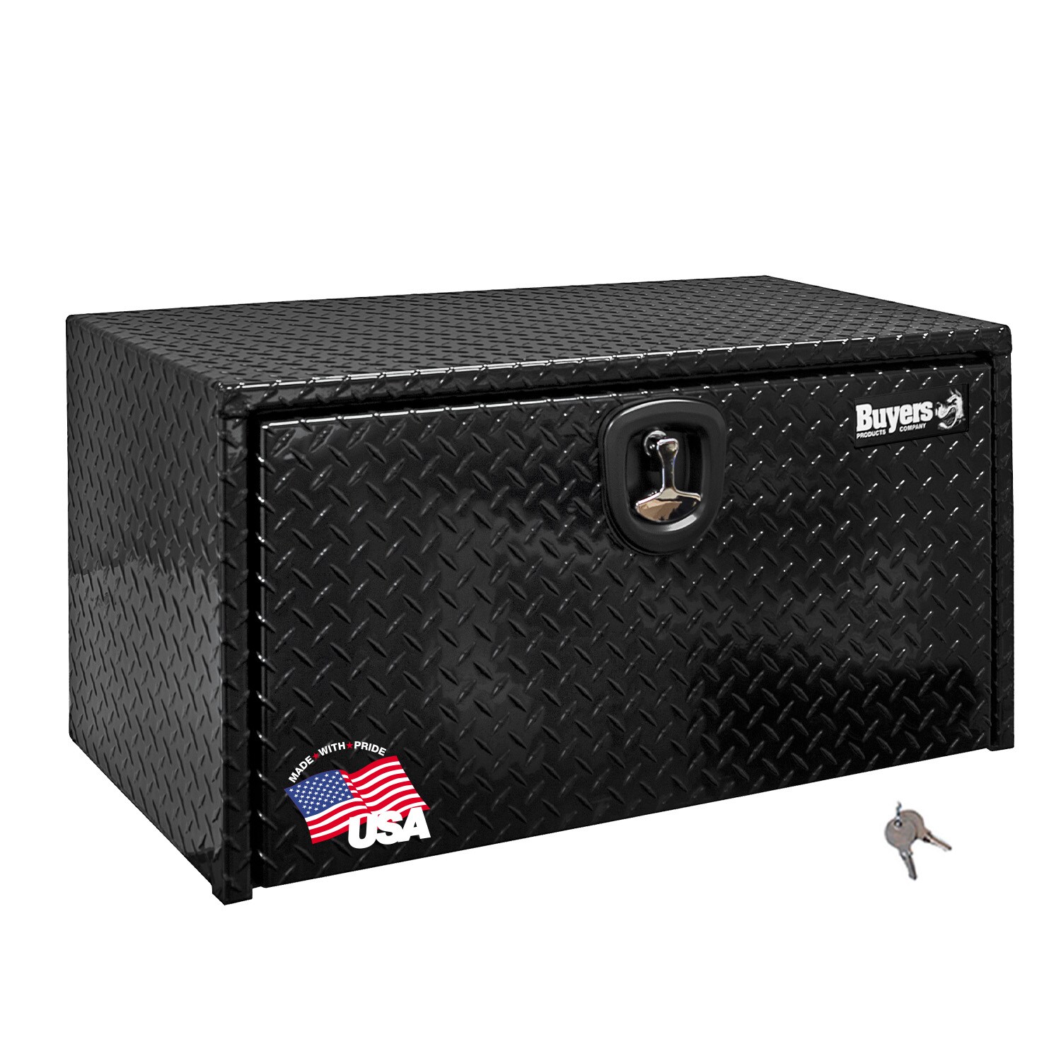Caja de herramientas para camión de aluminio con diseño de diamante negro de 31 pulgadas x 14.5 pulgadas x 12.5 pulgadas de Buyers Products
