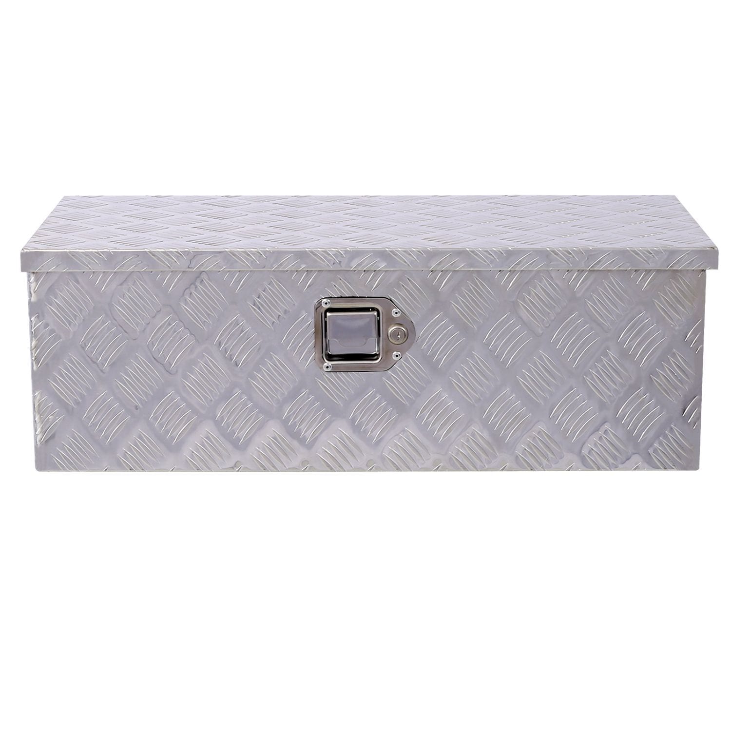 Caja de herramientas para remolque de aluminio plateado de 30 pulgadas x 13 pulgadas x 10.2 pulgadas Kahomvis GH-QPW4-860