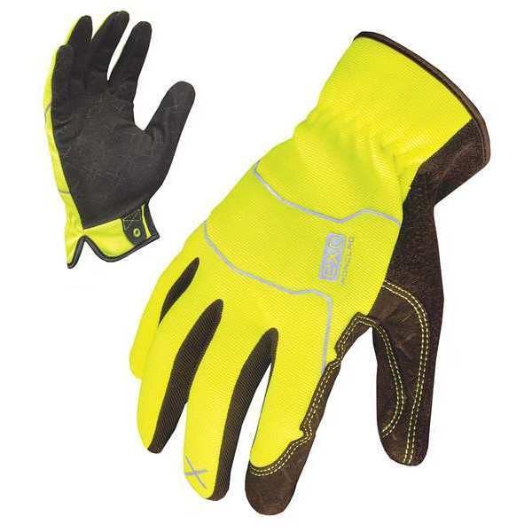 Guantes de Mecánico Ironclad Performance Wear de Alta Visibilidad, Talla M, Amarillos, Spandex - EXO-HSY-03-M