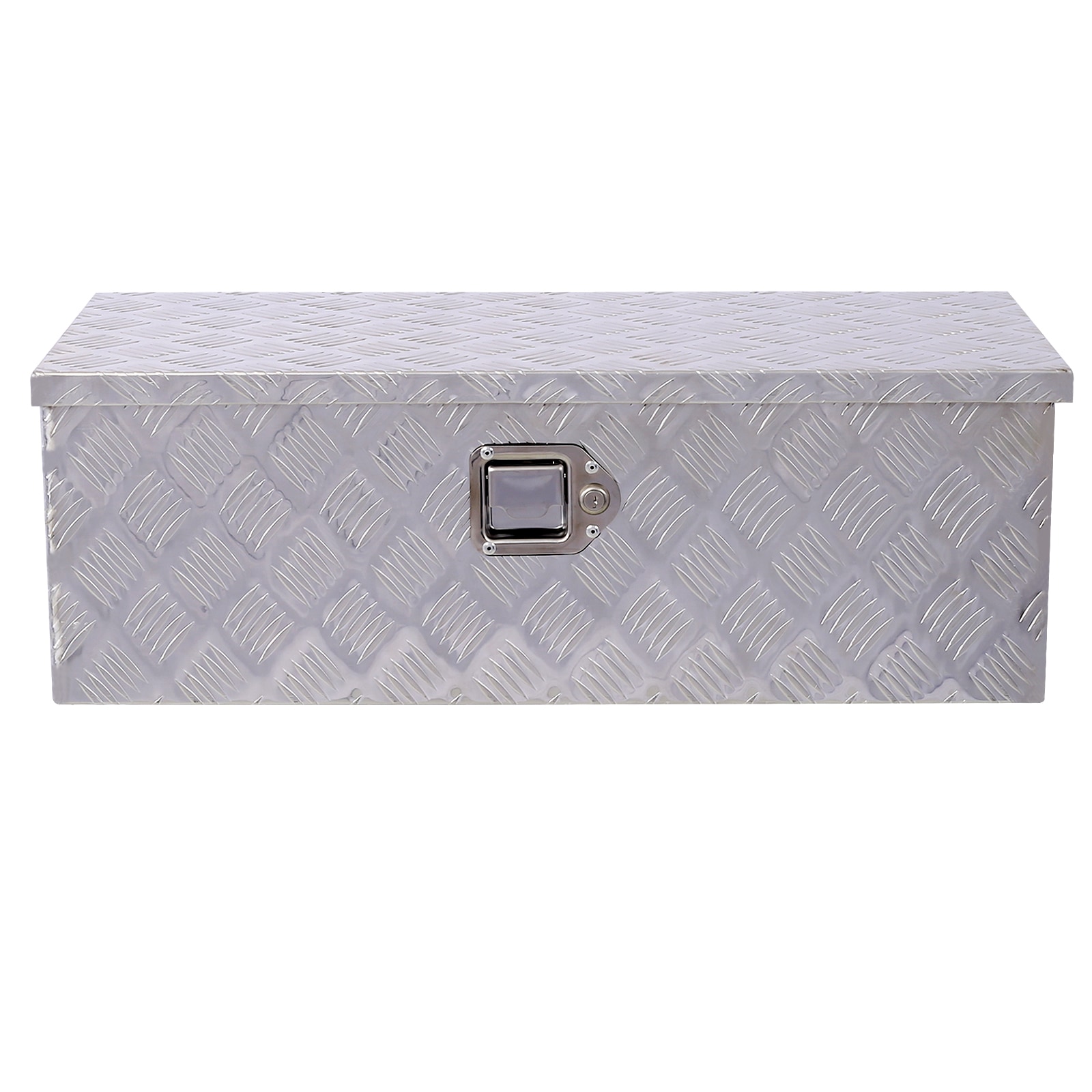 Caja de herramientas para camioneta de aluminio plateado Maocao Hoom de 29.9 pulgadas x 13 pulgadas x 10.2 pulgadas BH81860