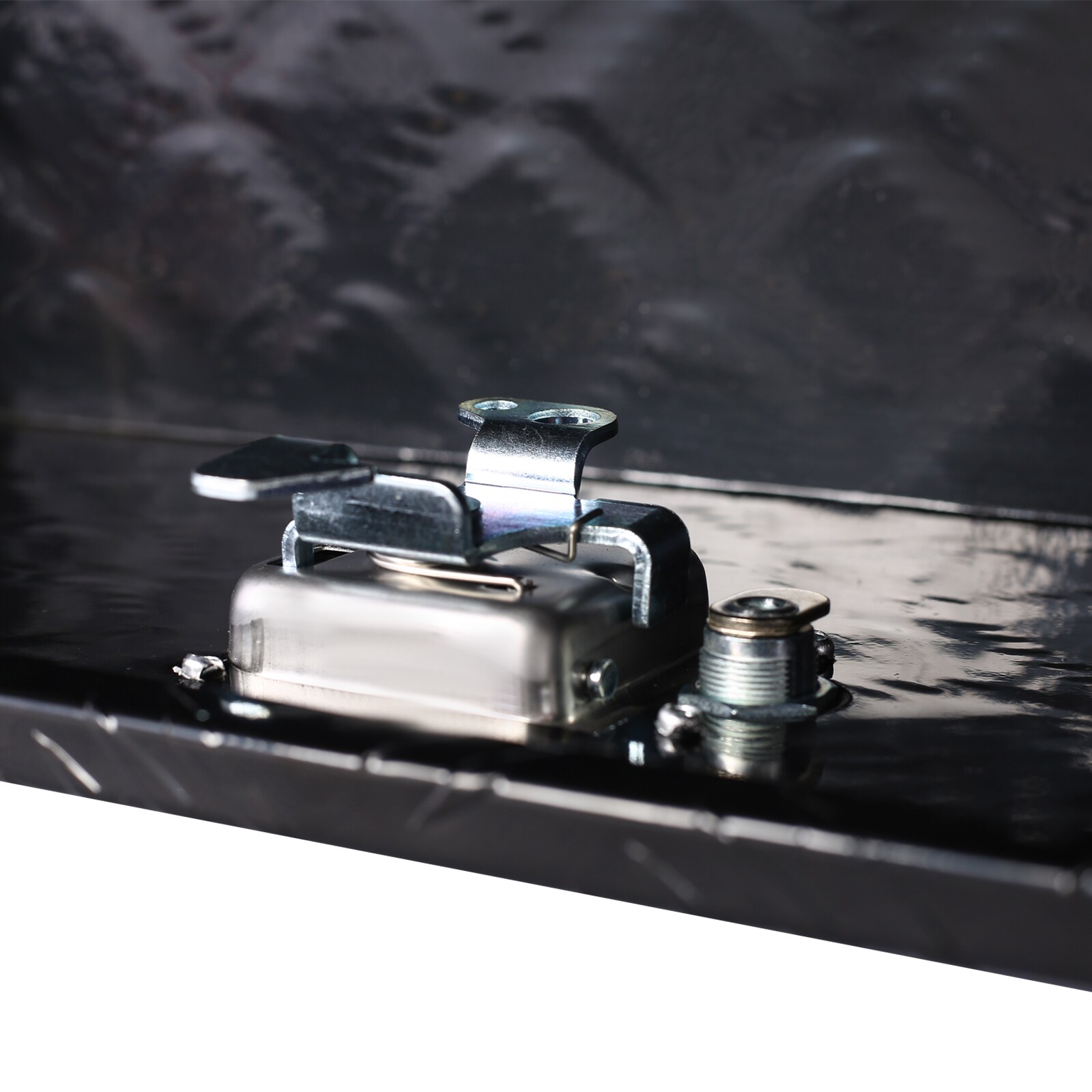 Caja de herramientas negra de aluminio para camioneta bajo el cuerpo Maocao Hoom de 39 pulgadas x 13 pulgadas x 10.2 pulgadas BH81855.