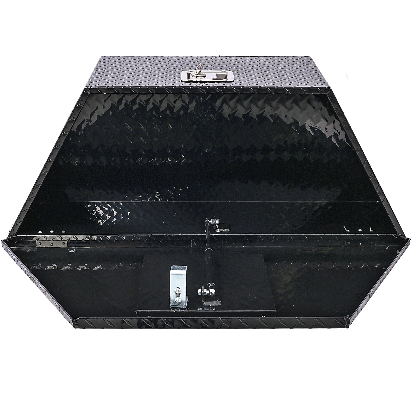 Caja de herramientas para camioneta debajo del cuerpo de aluminio negro Maocao Hoom 39 pulgadas x 16.5 pulgadas x 11.8 pulgadas BH81851