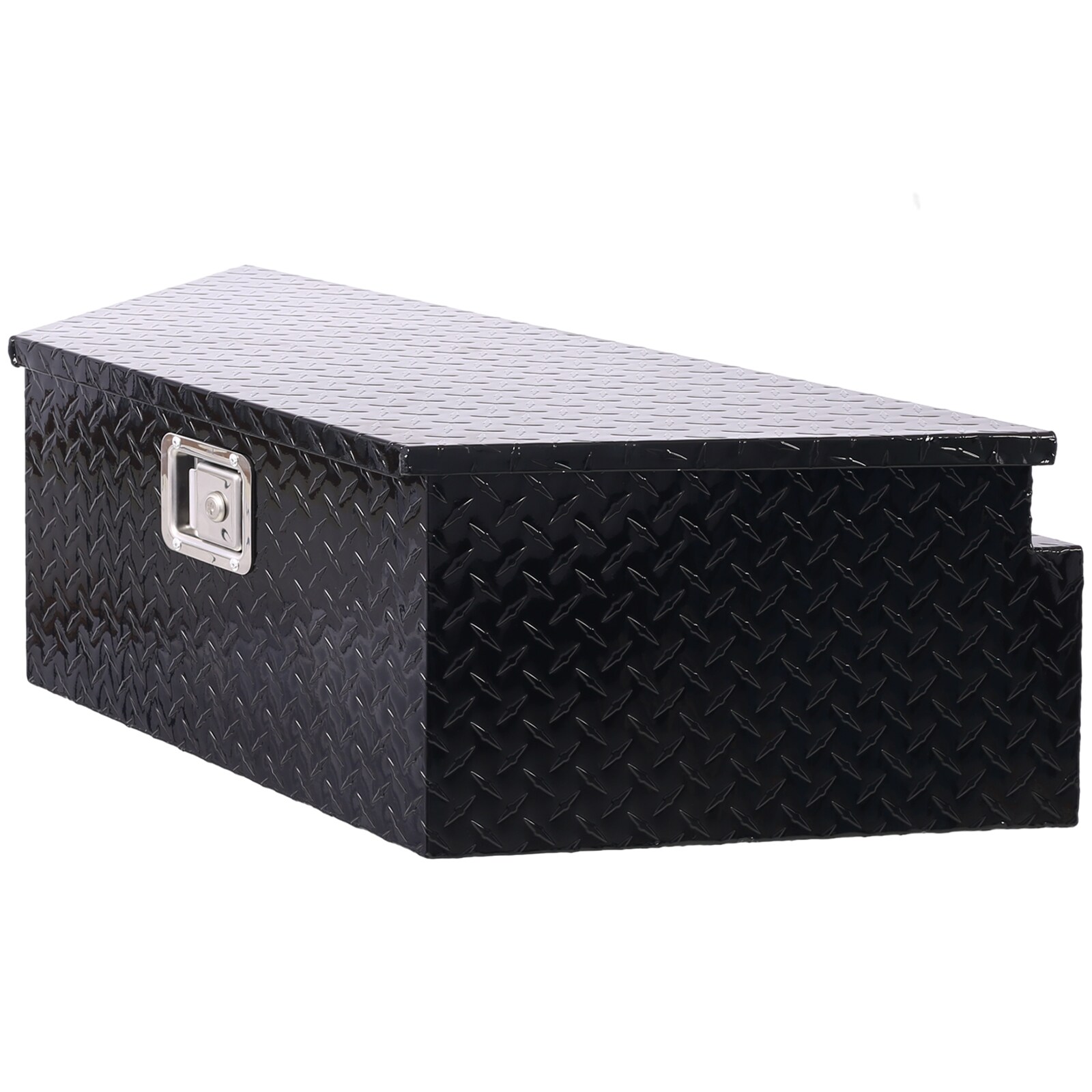 Caja de herramientas para camioneta debajo del cuerpo de aluminio negro Maocao Hoom 39 pulgadas x 16.5 pulgadas x 11.8 pulgadas BH81851