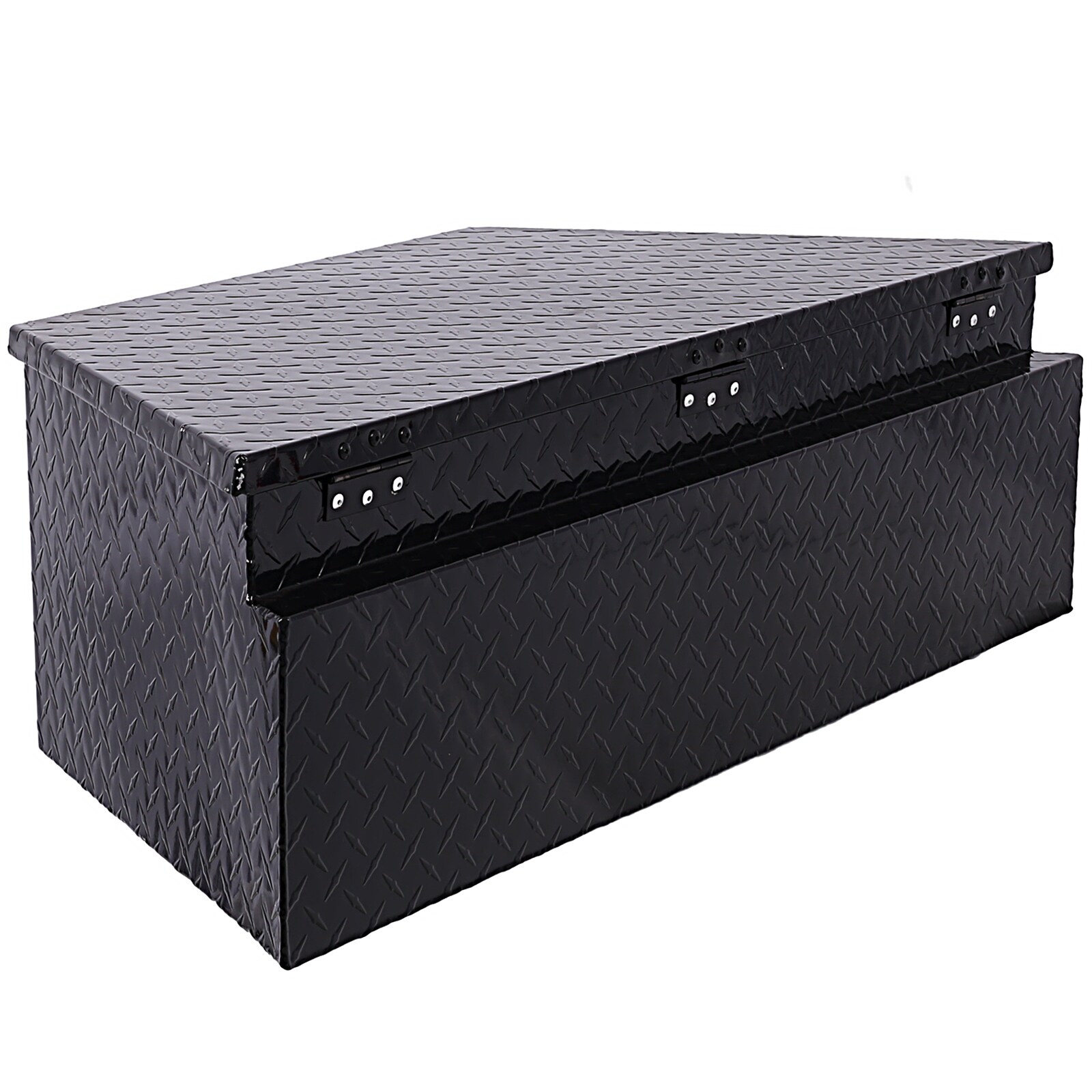 Caja de herramientas para camioneta debajo del cuerpo de aluminio negro Maocao Hoom 39 pulgadas x 16.5 pulgadas x 11.8 pulgadas BH81851