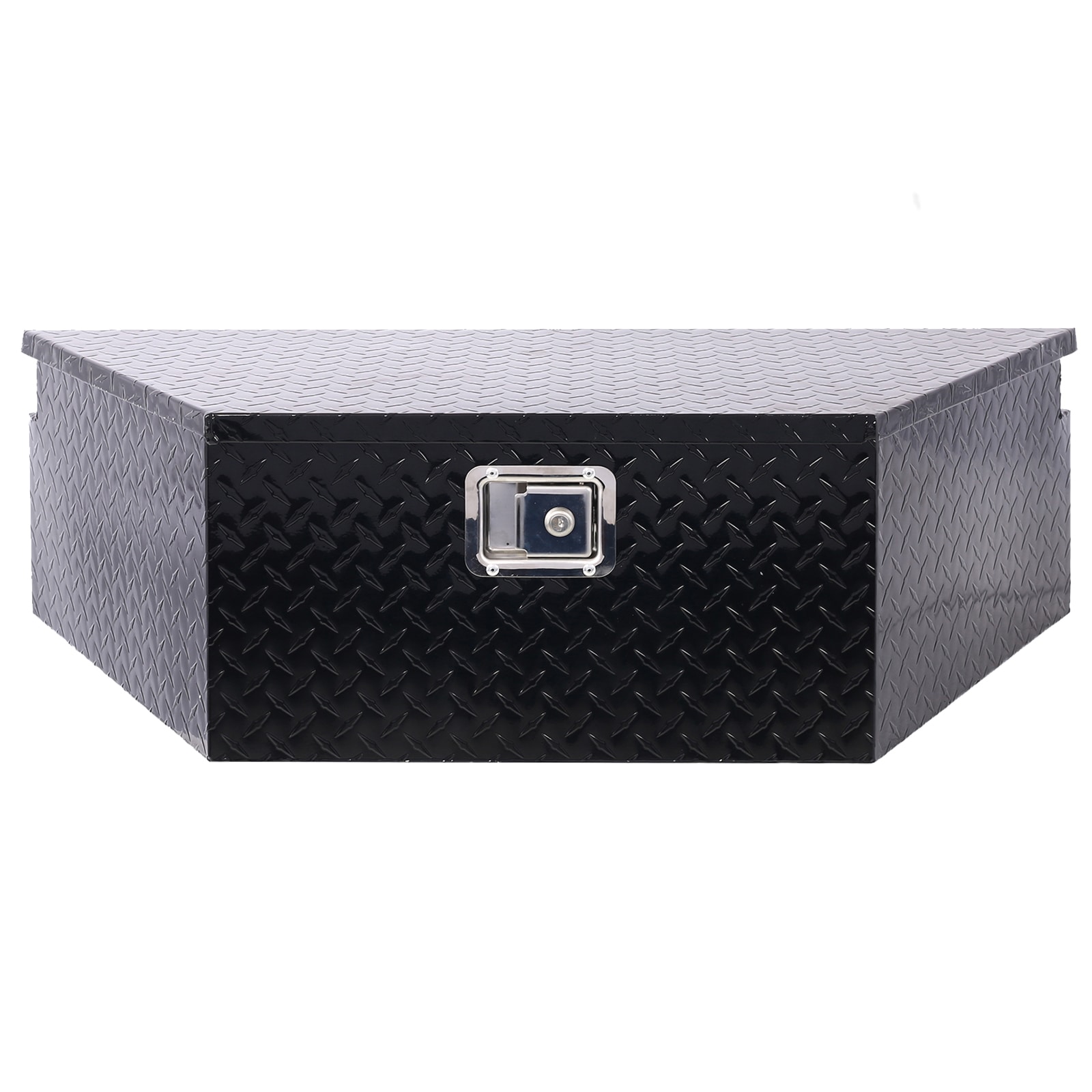 Caja de herramientas para camioneta debajo del cuerpo de aluminio negro Maocao Hoom 39 pulgadas x 16.5 pulgadas x 11.8 pulgadas BH81851