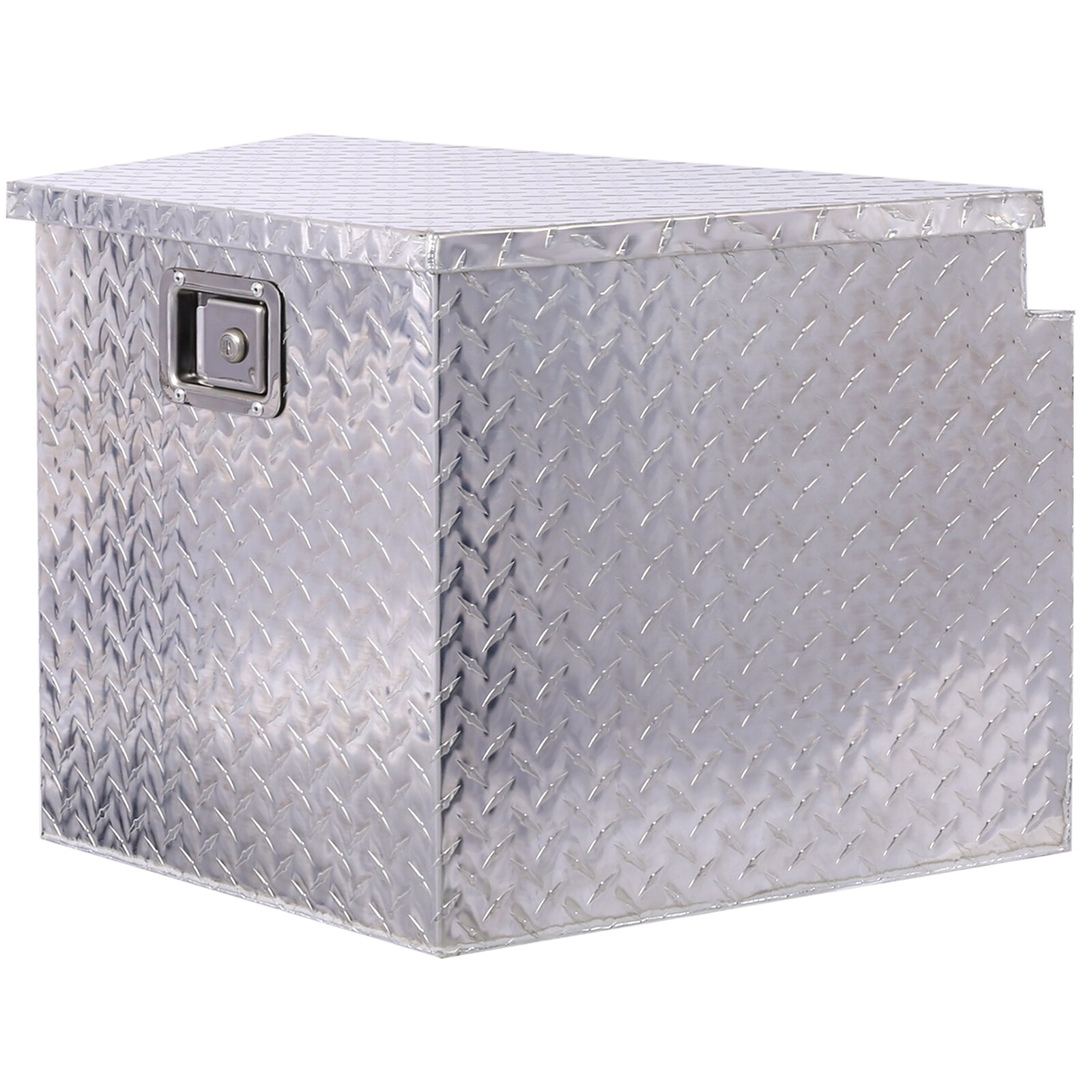 Caja de herramientas para camioneta de aluminio plateado Maocao Hoom de 29 pulgadas x 16.5 pulgadas x 18.5 pulgadas