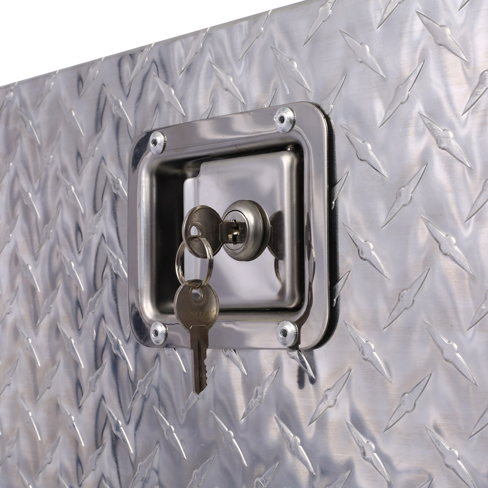 Caja de herramientas para camioneta de aluminio plateado Maocao Hoom de 29 pulgadas x 16.5 pulgadas x 18.5 pulgadas