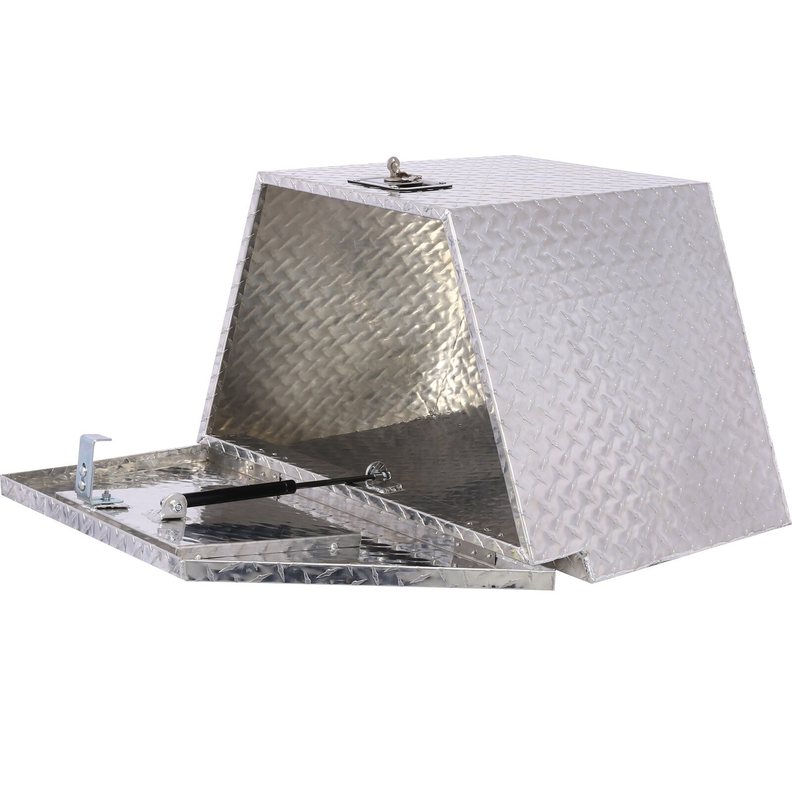 Caja de herramientas para camioneta de aluminio plateado Maocao Hoom de 29 pulgadas x 16.5 pulgadas x 18.5 pulgadas