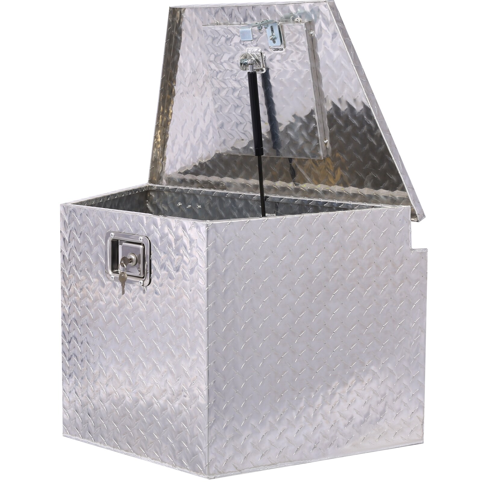 Caja de herramientas para camioneta de aluminio plateado Maocao Hoom de 29 pulgadas x 16.5 pulgadas x 18.5 pulgadas