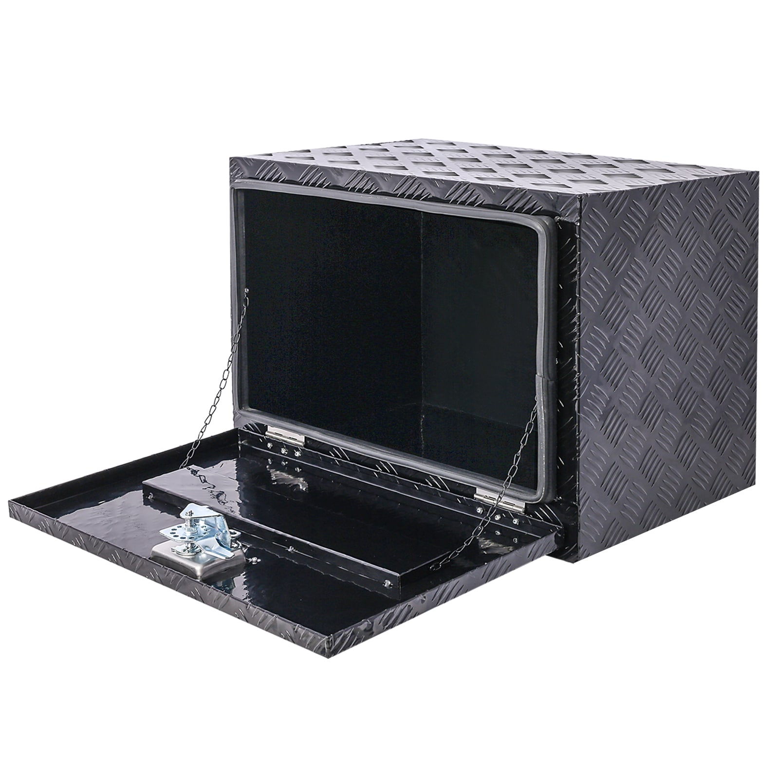 Caja de herramientas para camioneta tipo caja negra de aluminio Maocao Hoom de 24 pulgadas x 17.3 pulgadas x 17.7 pulgadas BH81857