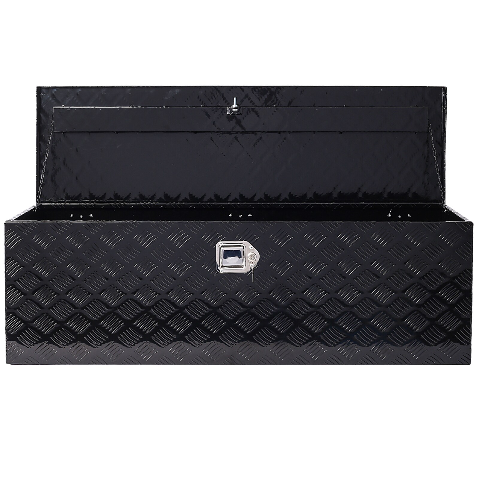 Caja de herramientas para camión de aluminio negro Maocao Hoom de 48 pulgadas x 15 pulgadas x 15 pulgadas BH81853