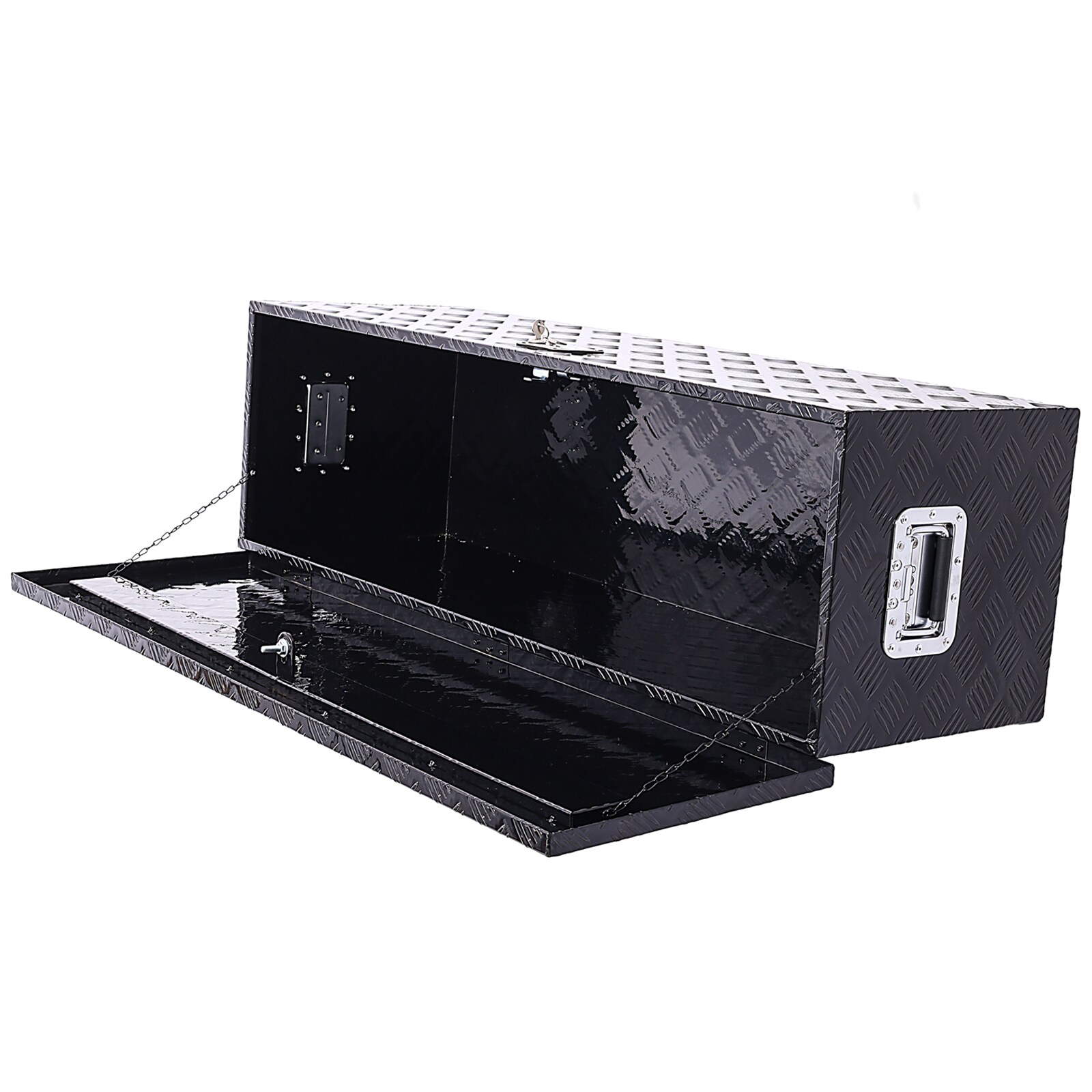 Caja de herramientas para camión de aluminio negro Maocao Hoom de 48 pulgadas x 15 pulgadas x 15 pulgadas BH81853