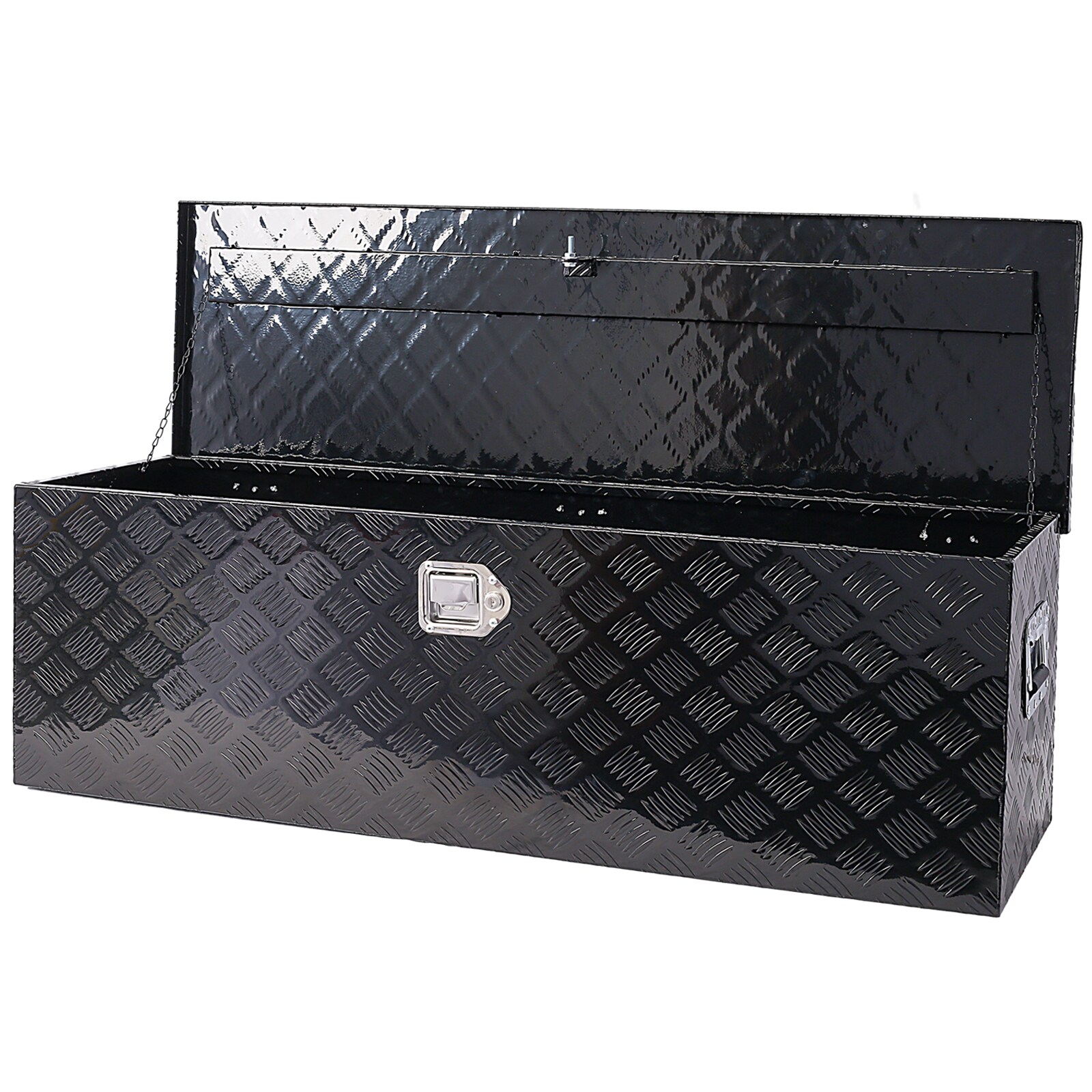 Caja de herramientas para camión de aluminio negro Maocao Hoom de 48 pulgadas x 15 pulgadas x 15 pulgadas BH81853