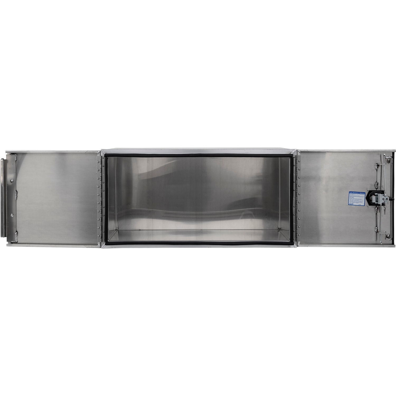 Caja de herramientas de aluminio liso para camiones debajo del chasis de 48 pulgadas x 24 pulgadas x 24 pulgadas de Buyers Products