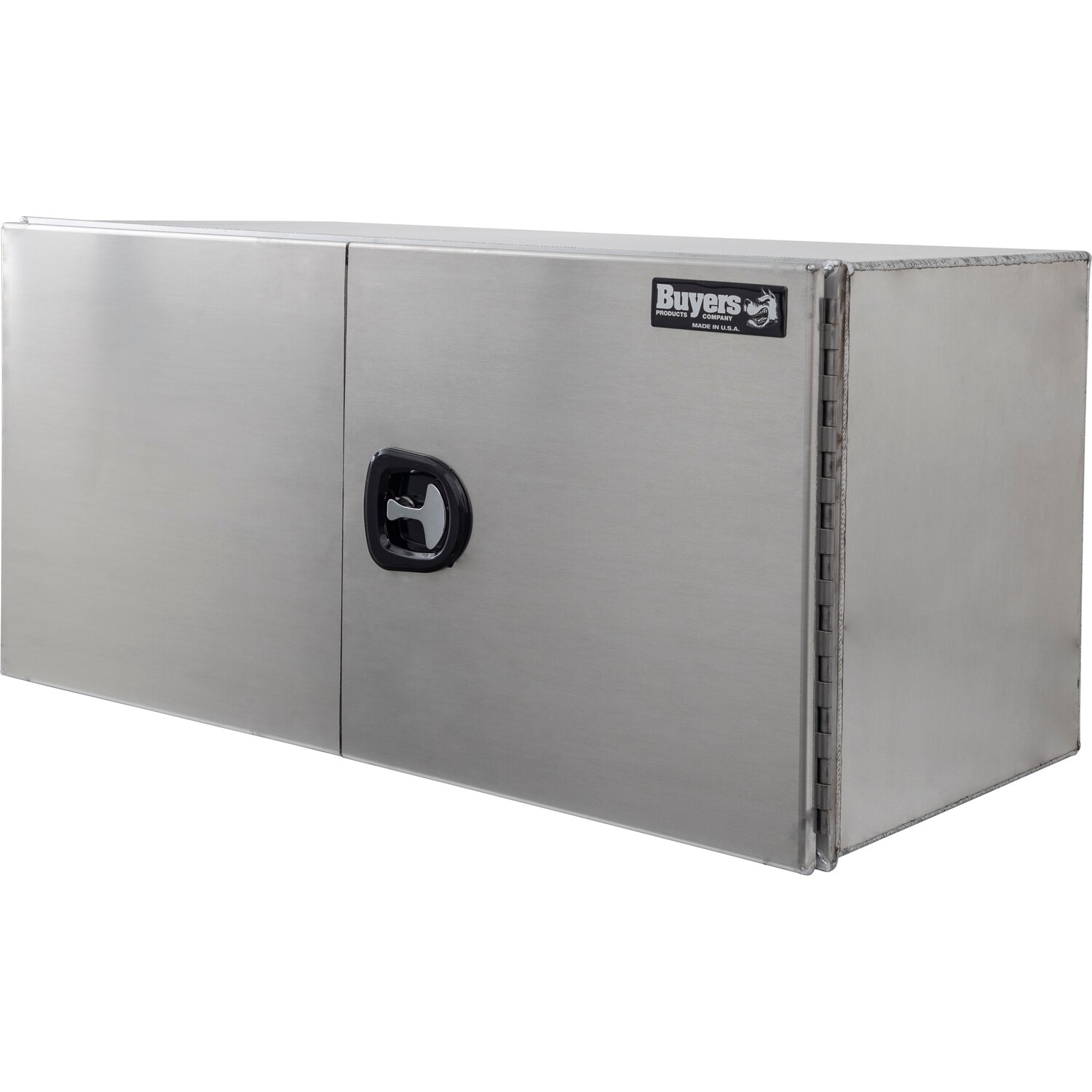 Caja de herramientas de aluminio liso para camiones debajo del chasis de 48 pulgadas x 24 pulgadas x 24 pulgadas de Buyers Products